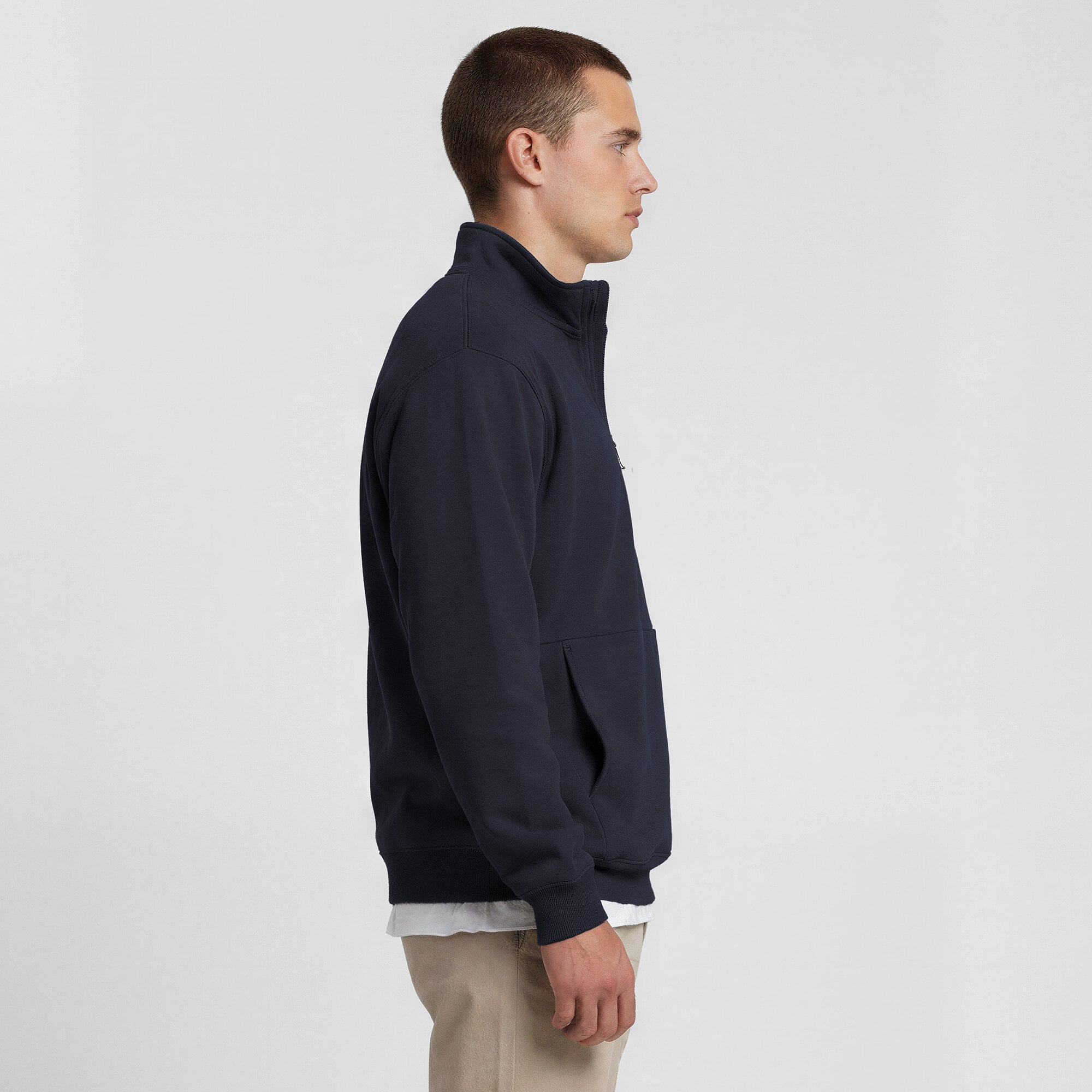 Pull à col zippé Champion bleu marine Dallas Cowboys pour homme