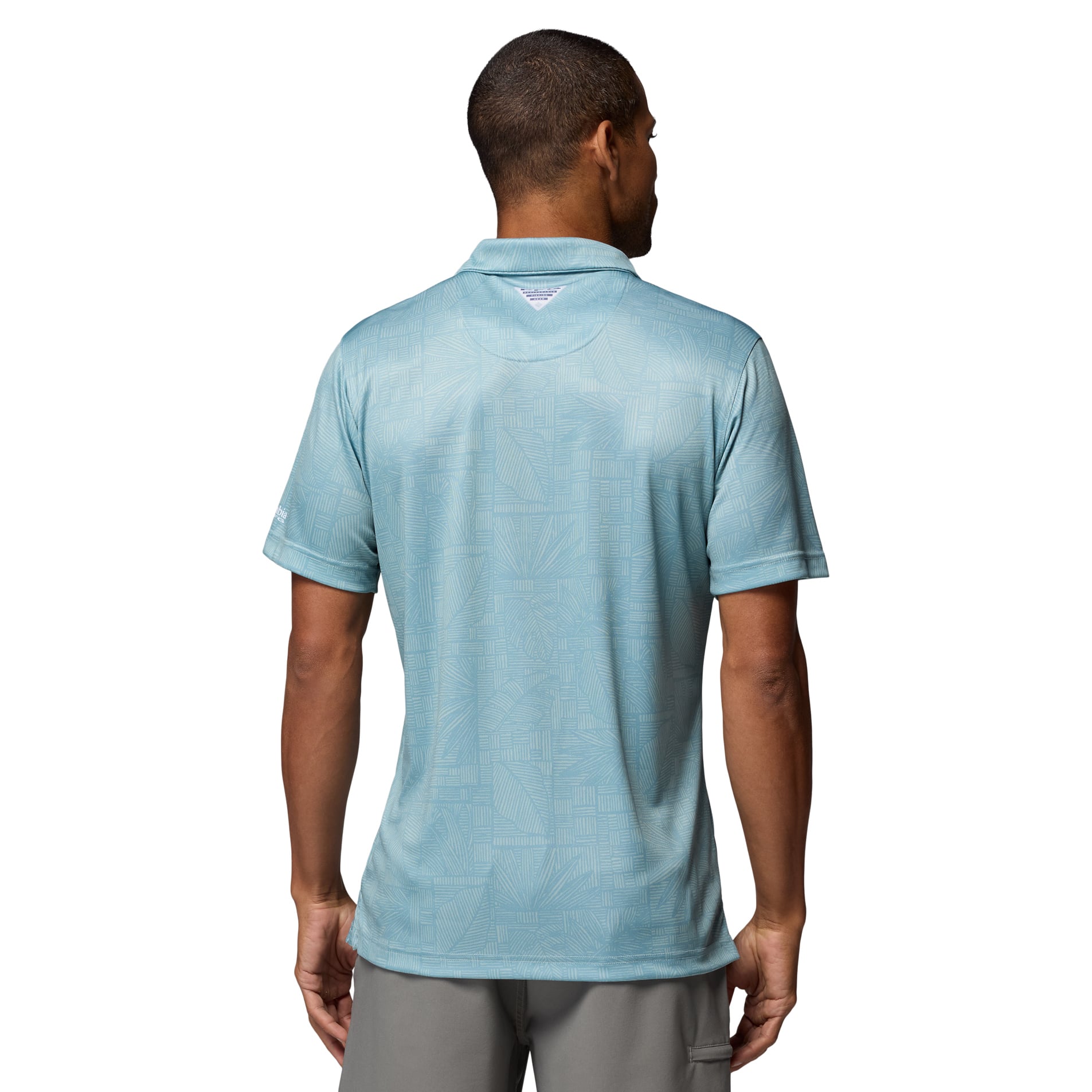 Men's Columbia PFG  Light Blue Dallas Cowboys Super Terminal Tackle Omni-Shade Polo