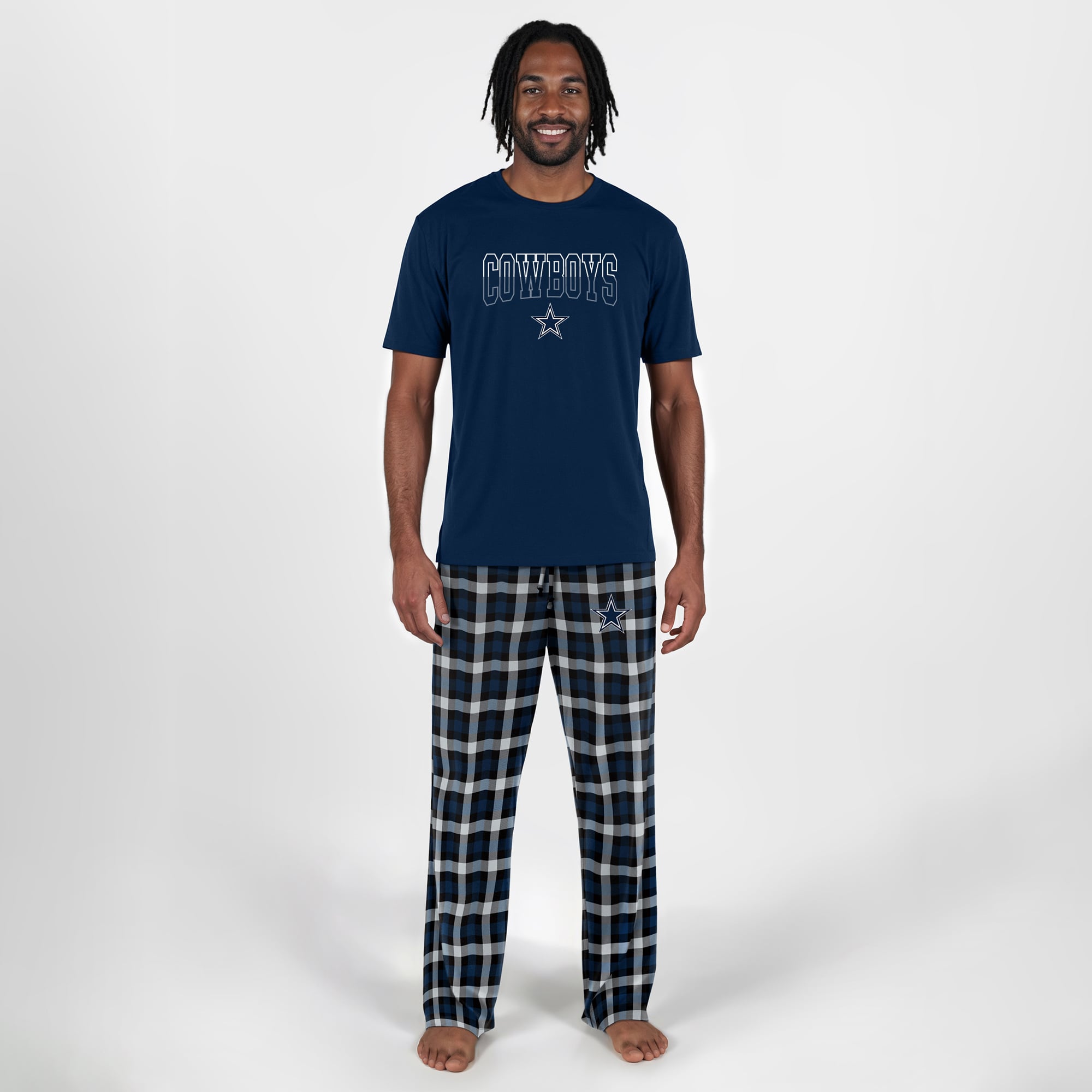 Men's Concepts Sport Navy Dallas Cowboys Big & Tall Highland Sleep Set