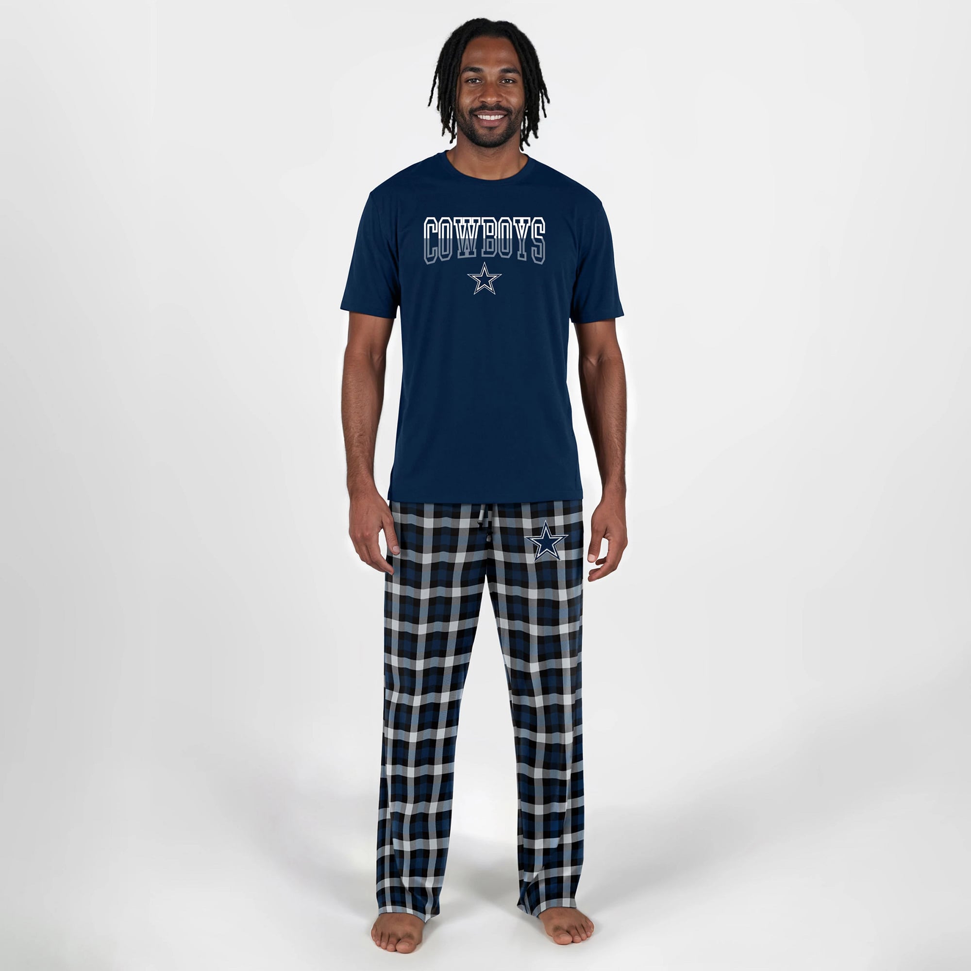Men's Concepts Sport Navy Dallas Cowboys Highland Sleep Set