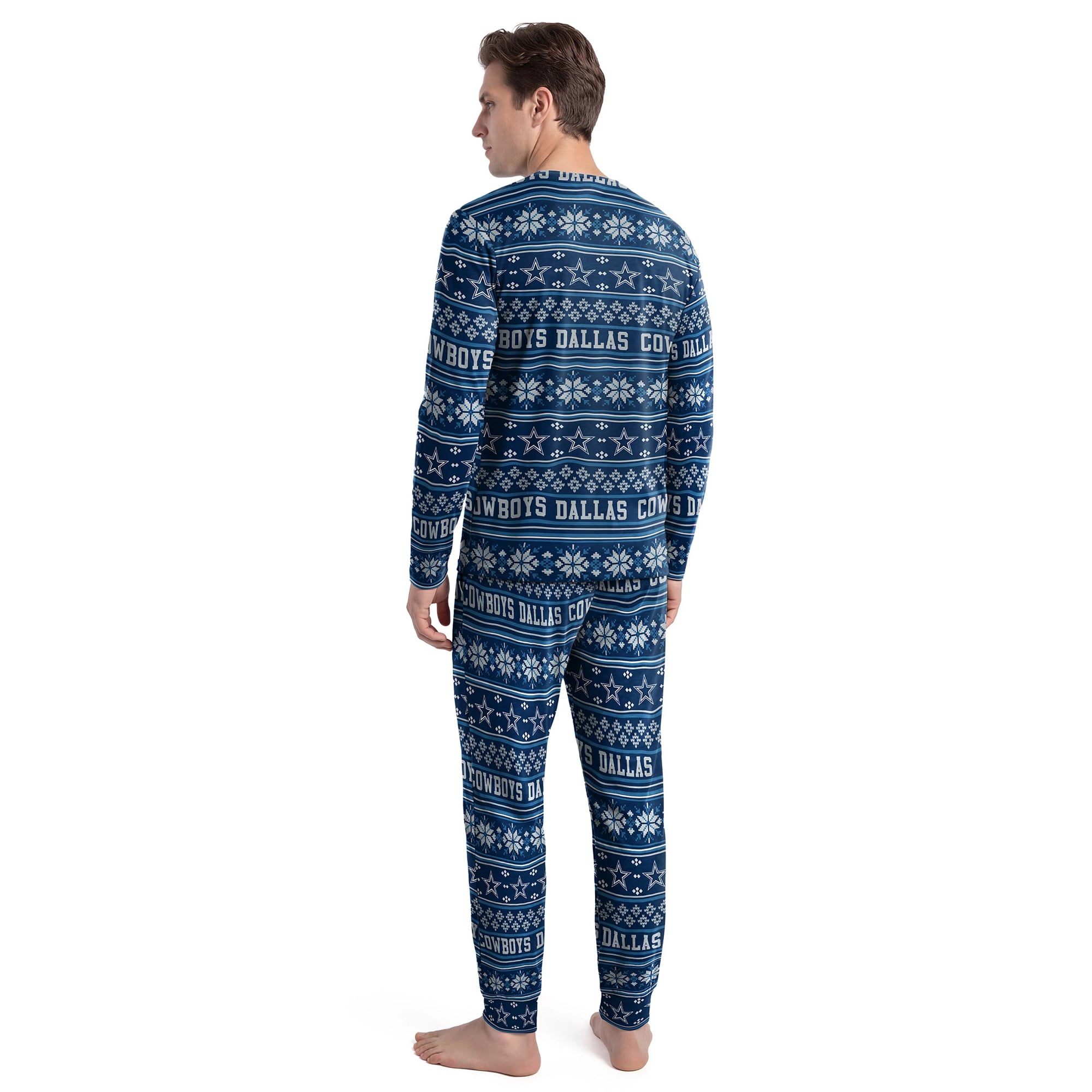 Ensemble t-shirt à manches longues et pantalon Concepts Sport bleu marine Dallas Cowboys Jubilee pour homme