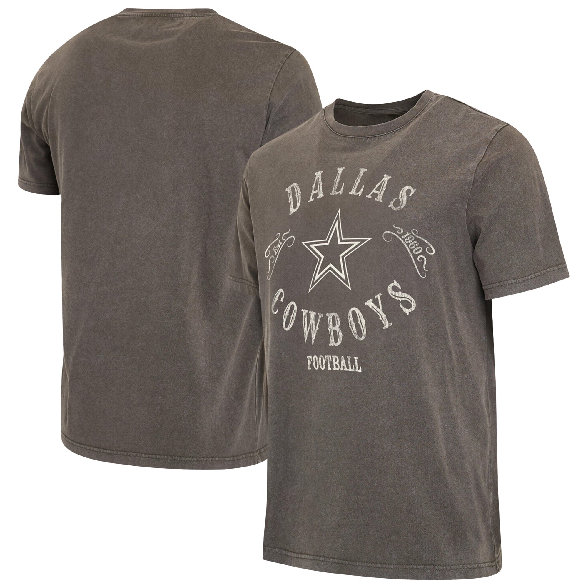 Collection Darius Rucker pour homme par Fanatics T-shirt délavé gris anthracite des Dallas Cowboys