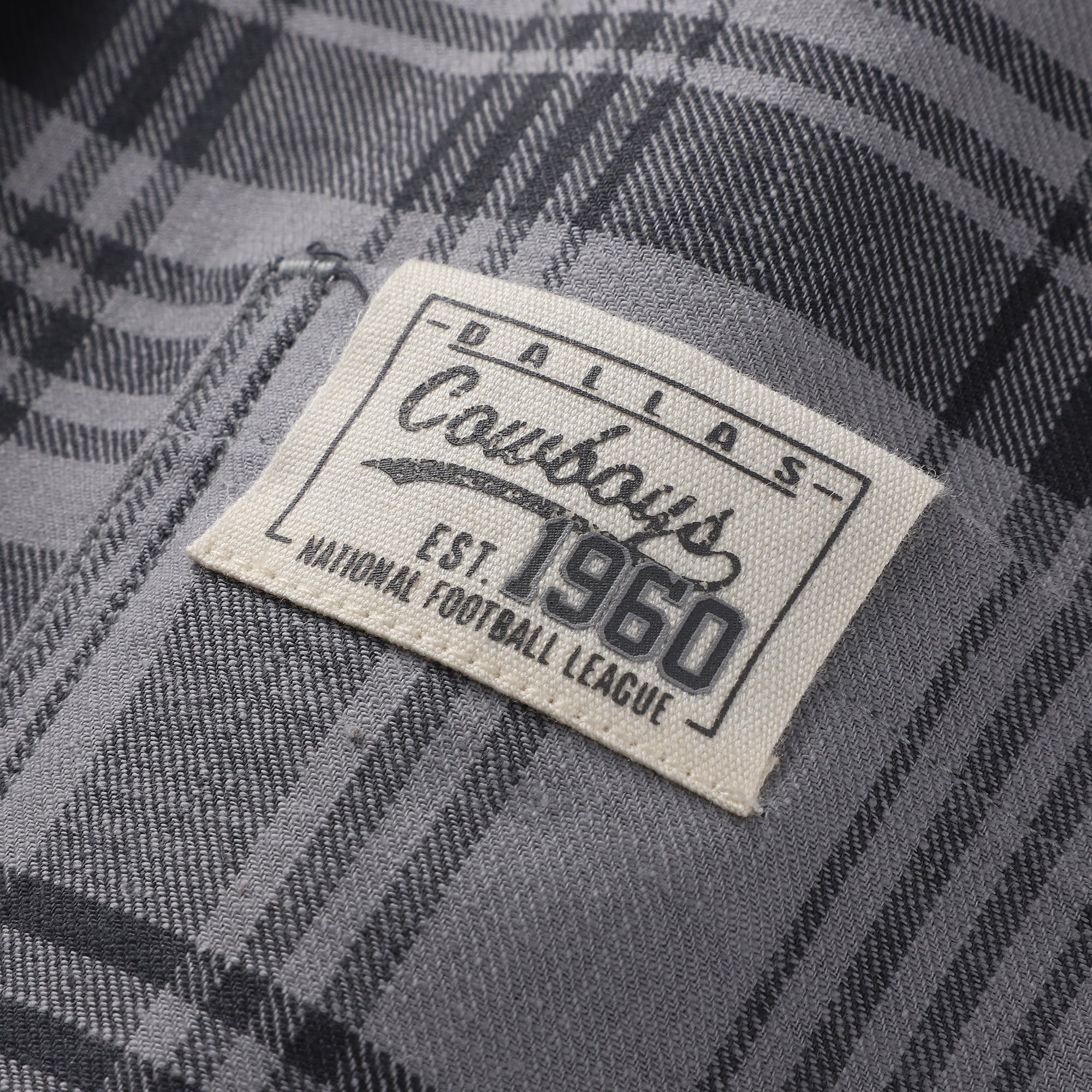 Chemise à manches courtes boutonnée tissée grise Dallas Cowboys, collection Darius Rucker pour homme par Fanatics
