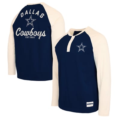  Dallas Cowboys Darius Rucker Collection by Fanatics Henley Long Sleeve T-Shirt - Navy
