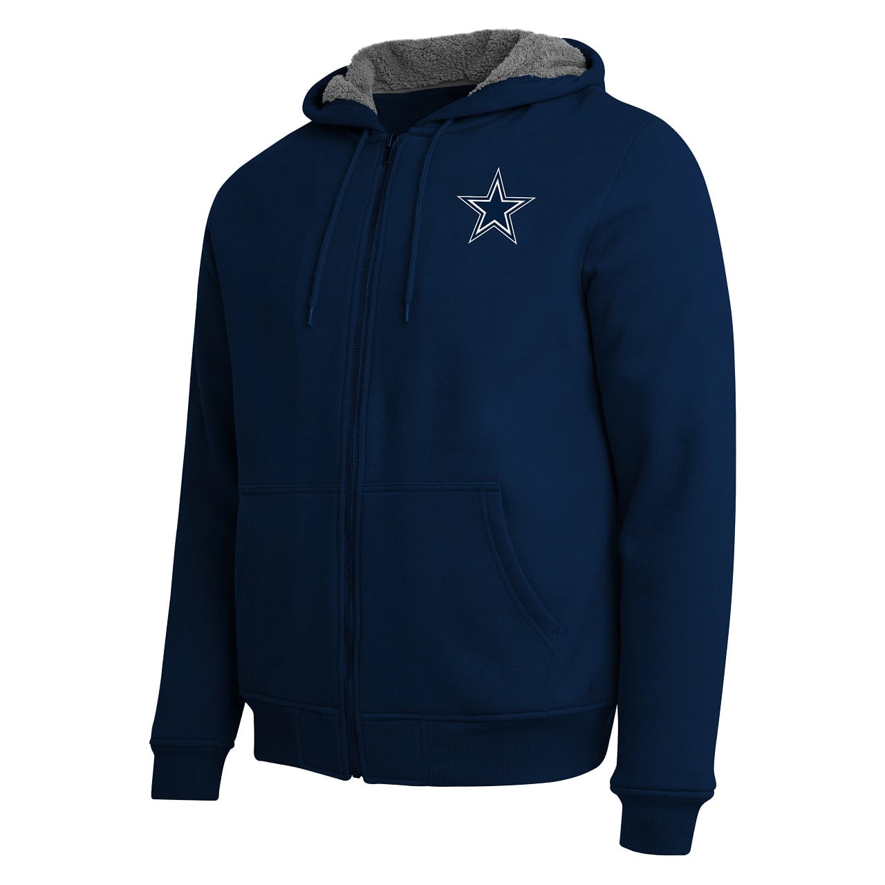 Men's Darius Rucker Collection by Fanatics  Navy Dallas Cowboys Sherpa-Lined Full-Zip Hoodie