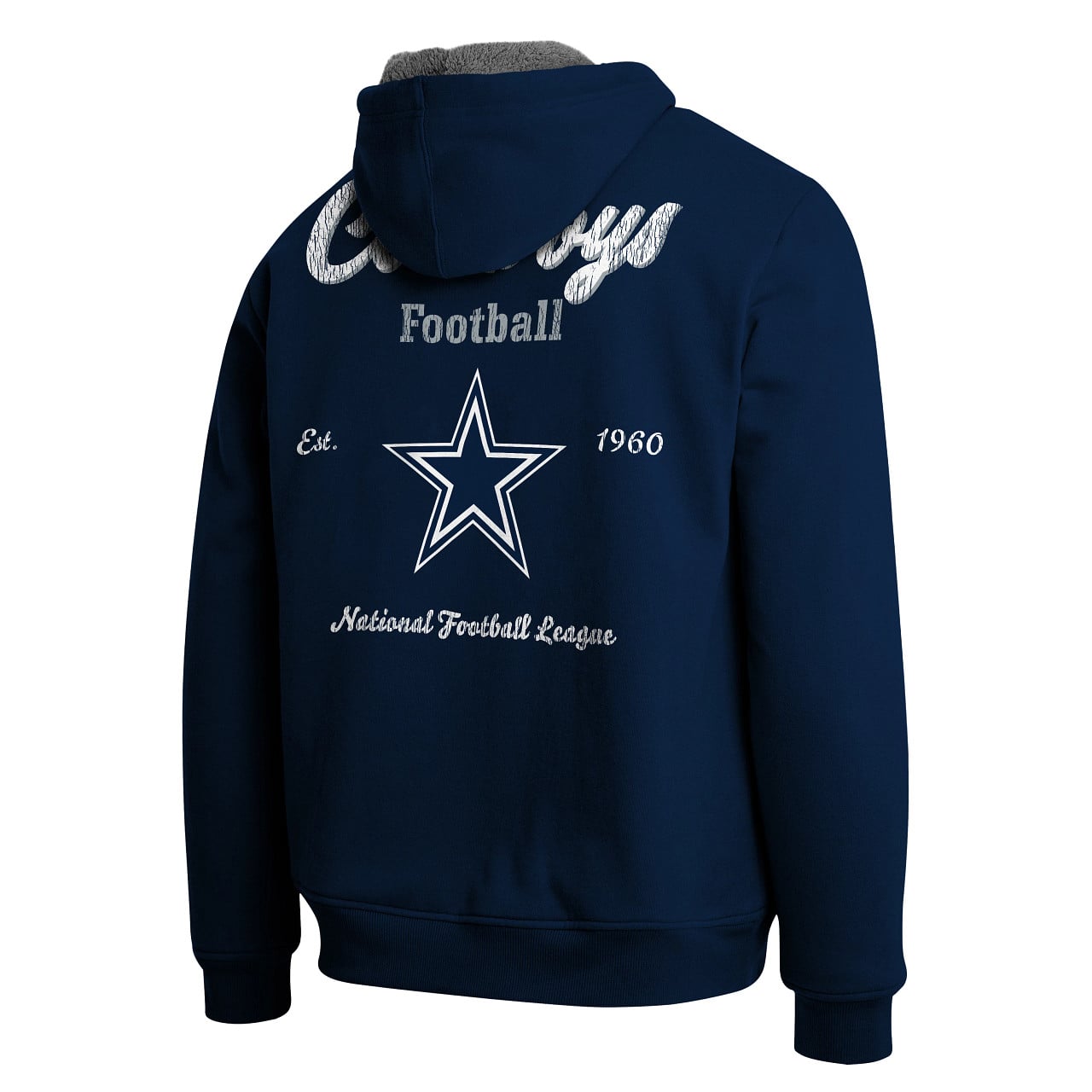 Men's Darius Rucker Collection by Fanatics  Navy Dallas Cowboys Sherpa-Lined Full-Zip Hoodie