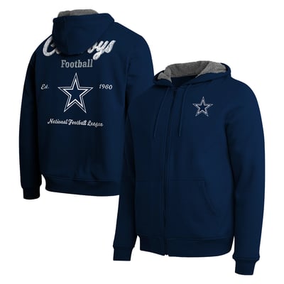  Dallas Cowboys Darius Rucker Collection by Fanatics Sherpa-Lined Full-Zip Hoodie - Navy