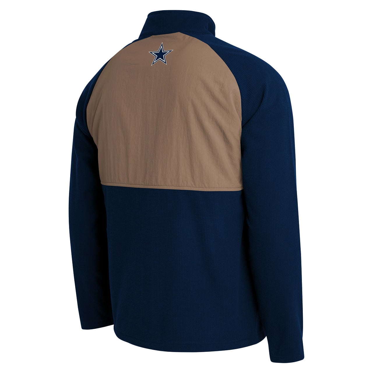 Veste raglan zippée intégrale bleu marine/beige de la collection Darius Rucker pour homme par Fanatics, Dallas Cowboys