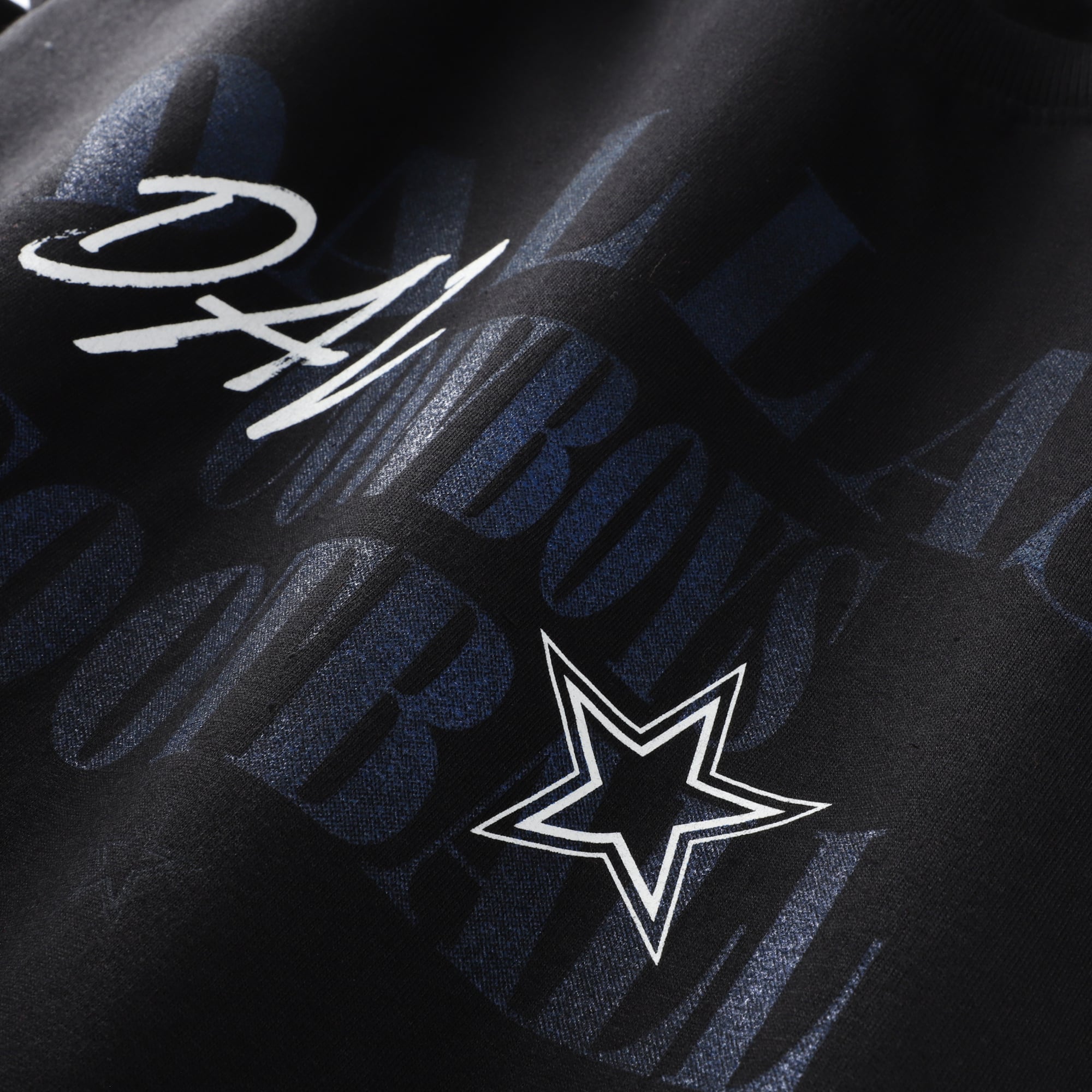 Sweat-shirt mi-temps décontracté Dallas Cowboys pour homme, grandes tailles, noir, de la marque Fanatics.