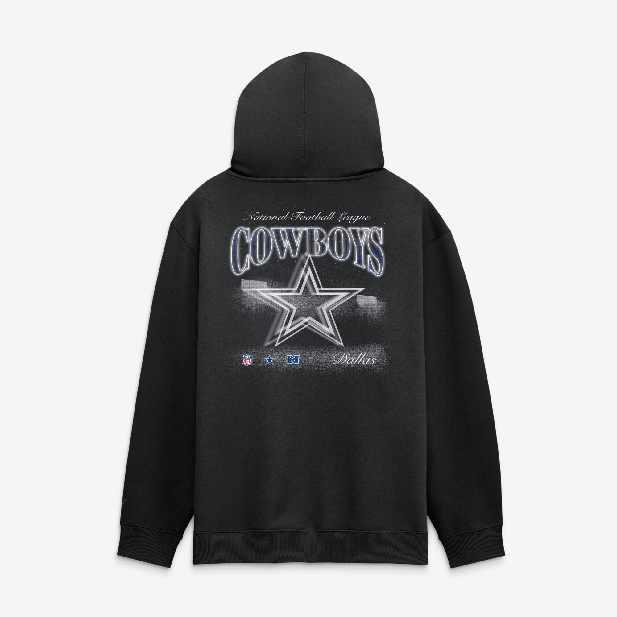 Men's Fanatics Black Dallas Cowboys Nightfall Long Sleeve Fleece Hoodie
