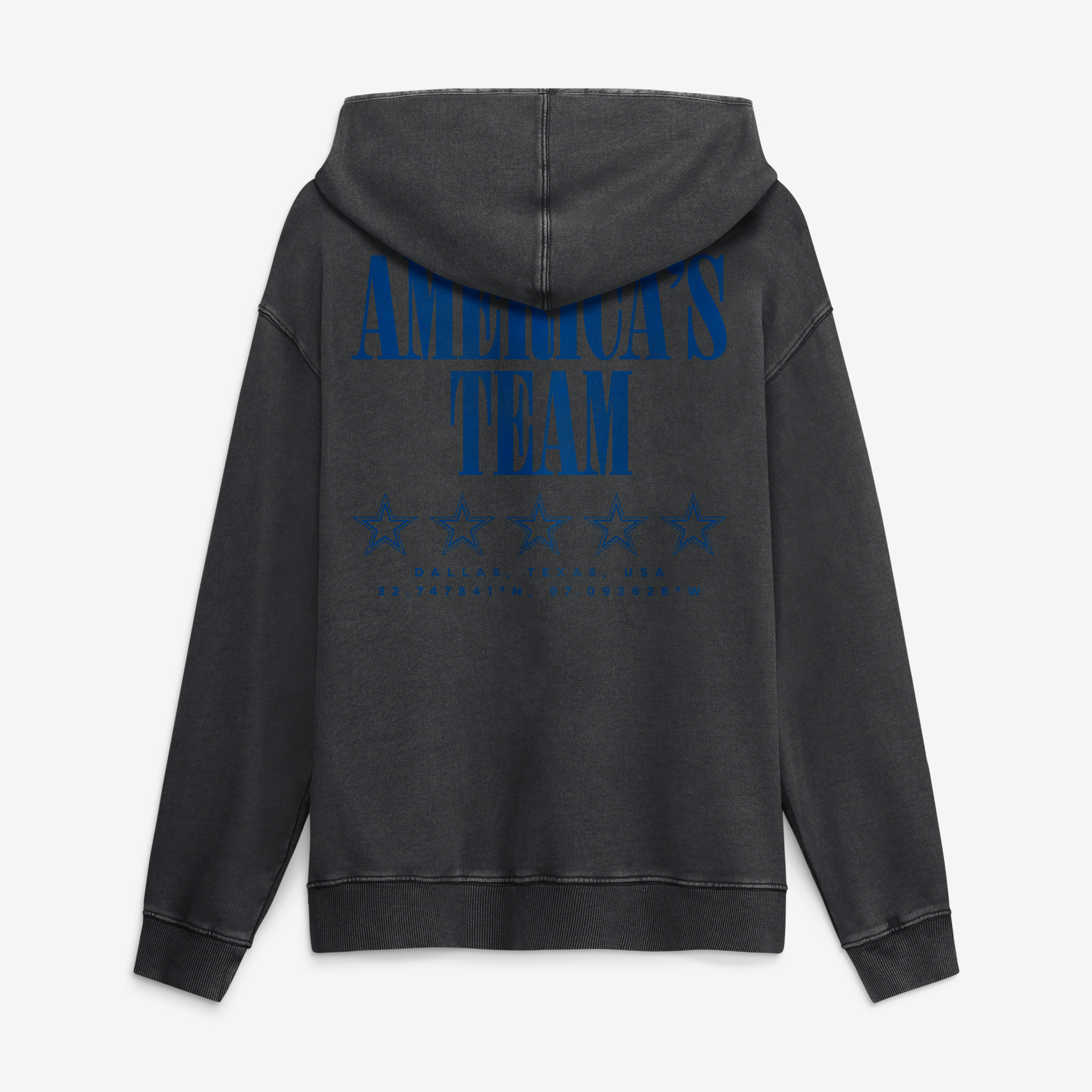 Men's Fanatics Black Dallas Cowboys Relaxed Intense Rivalry French Terry Hoodie