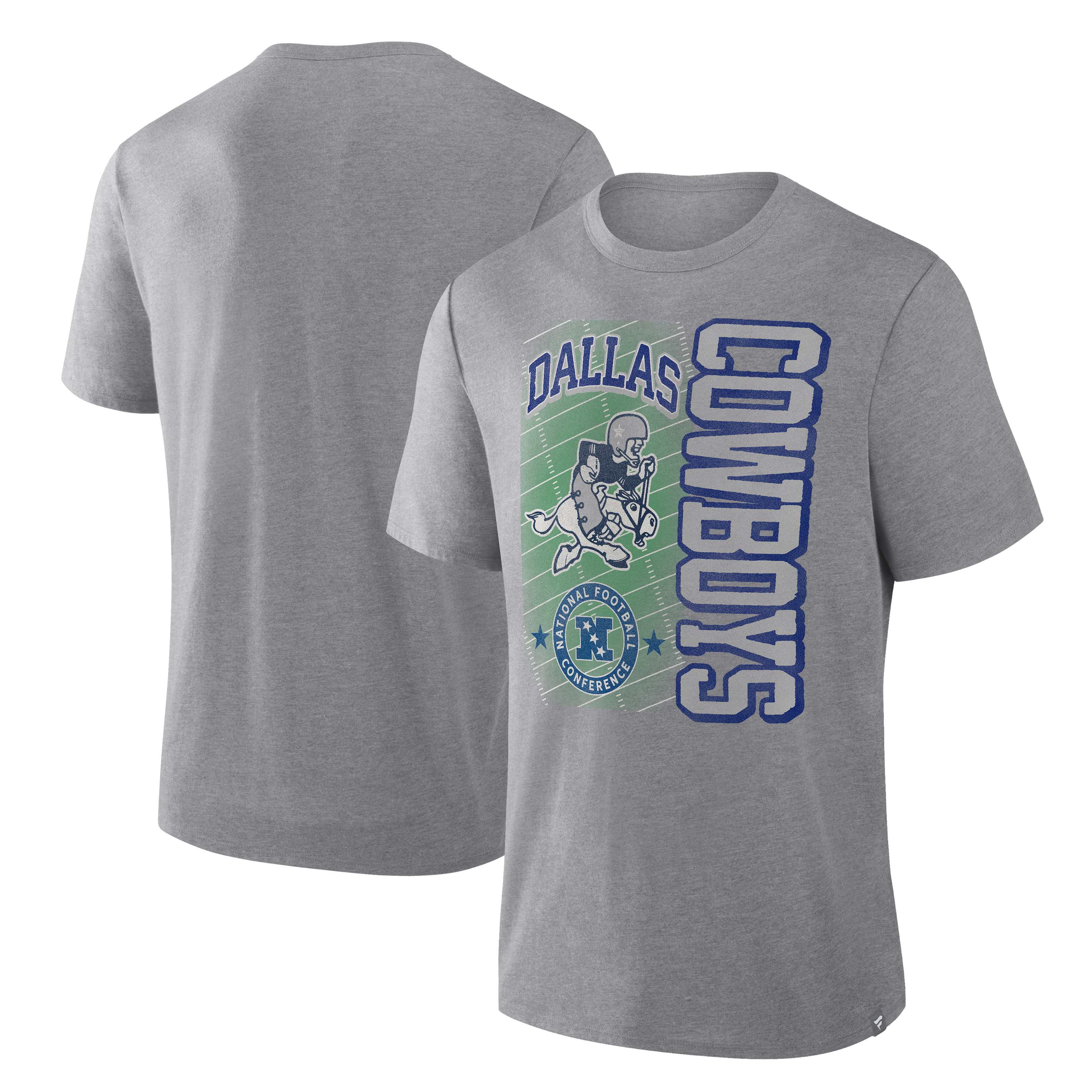 T-shirt Fanatics Heather Gray Dallas Cowboys Tribute Direct Handoff Tri-Blend pour homme