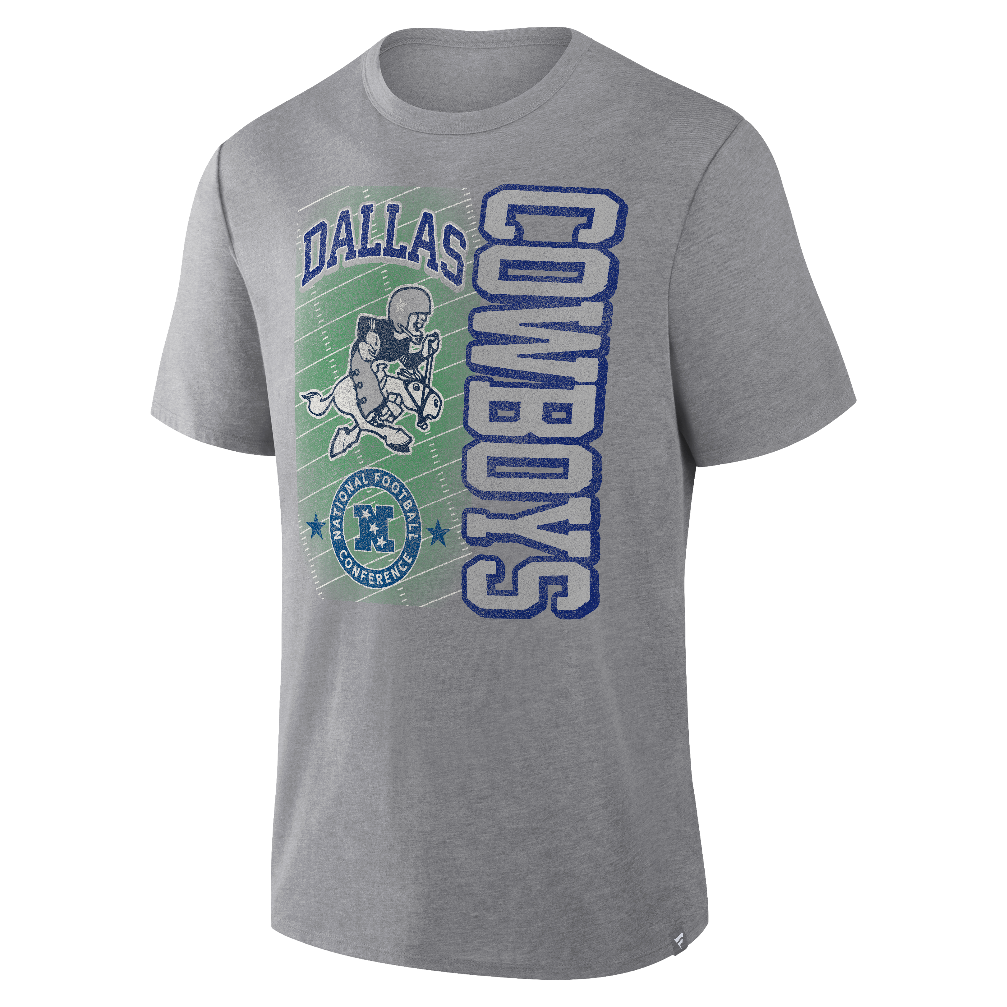 T-shirt Fanatics Heather Gray Dallas Cowboys Tribute Direct Handoff Tri-Blend pour homme