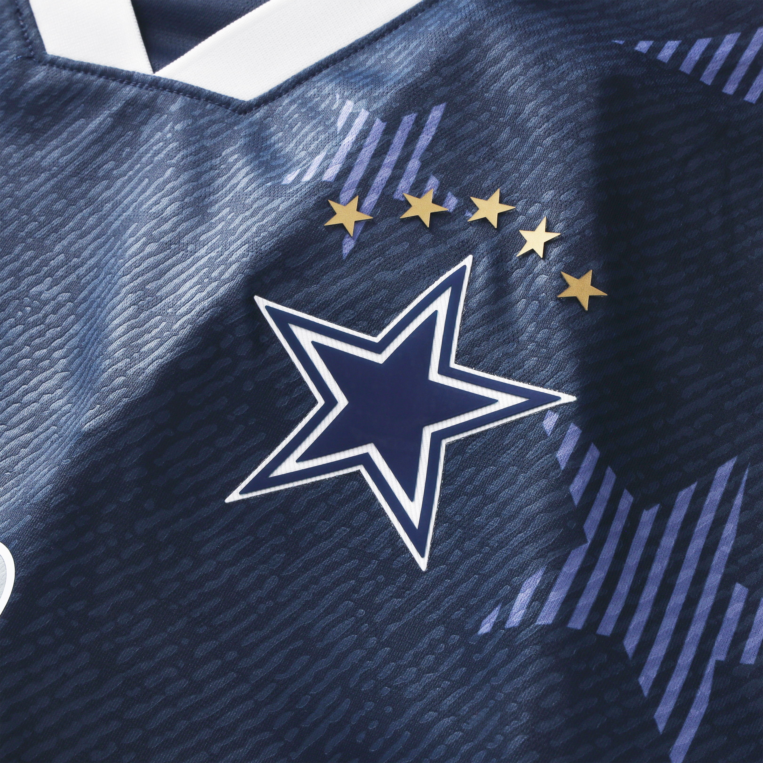 T-shirt de supporter des Dallas Cowboys bleu marine à col montant Fanatics pour homme