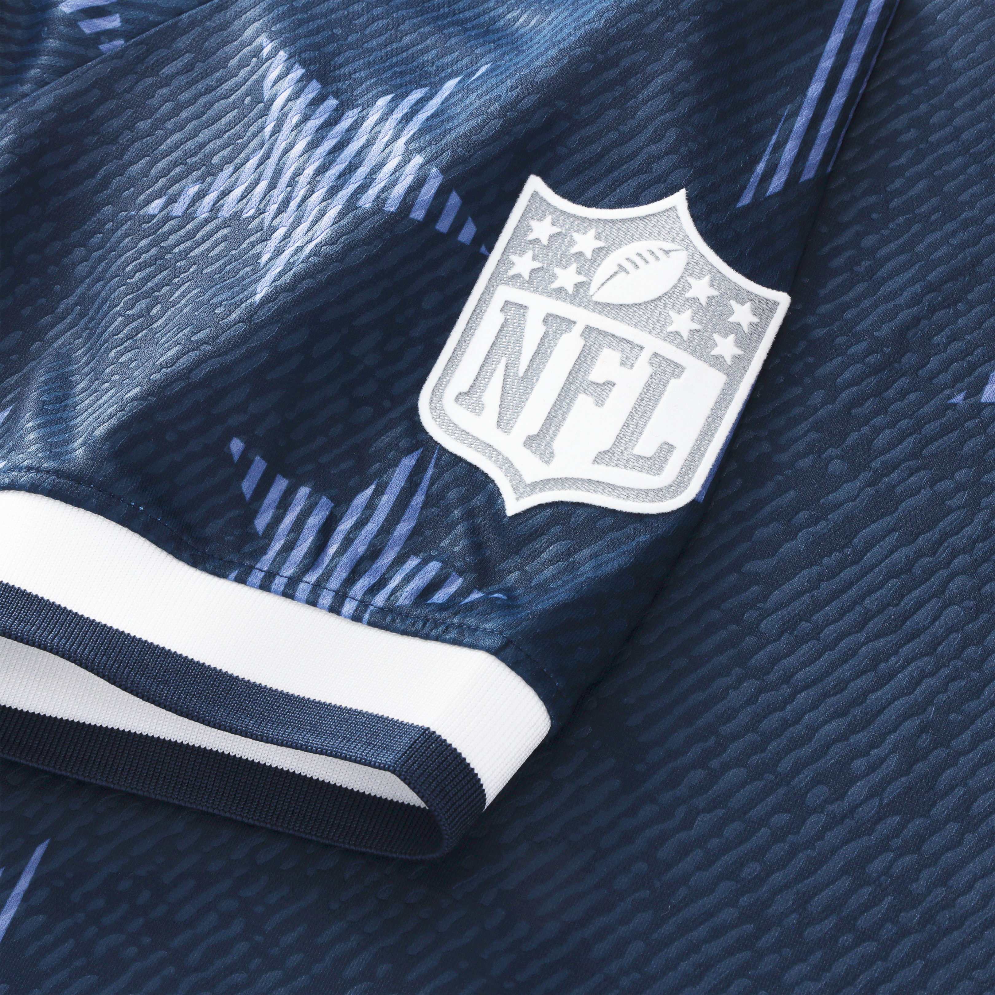 T-shirt de supporter des Dallas Cowboys bleu marine à col montant Fanatics pour homme