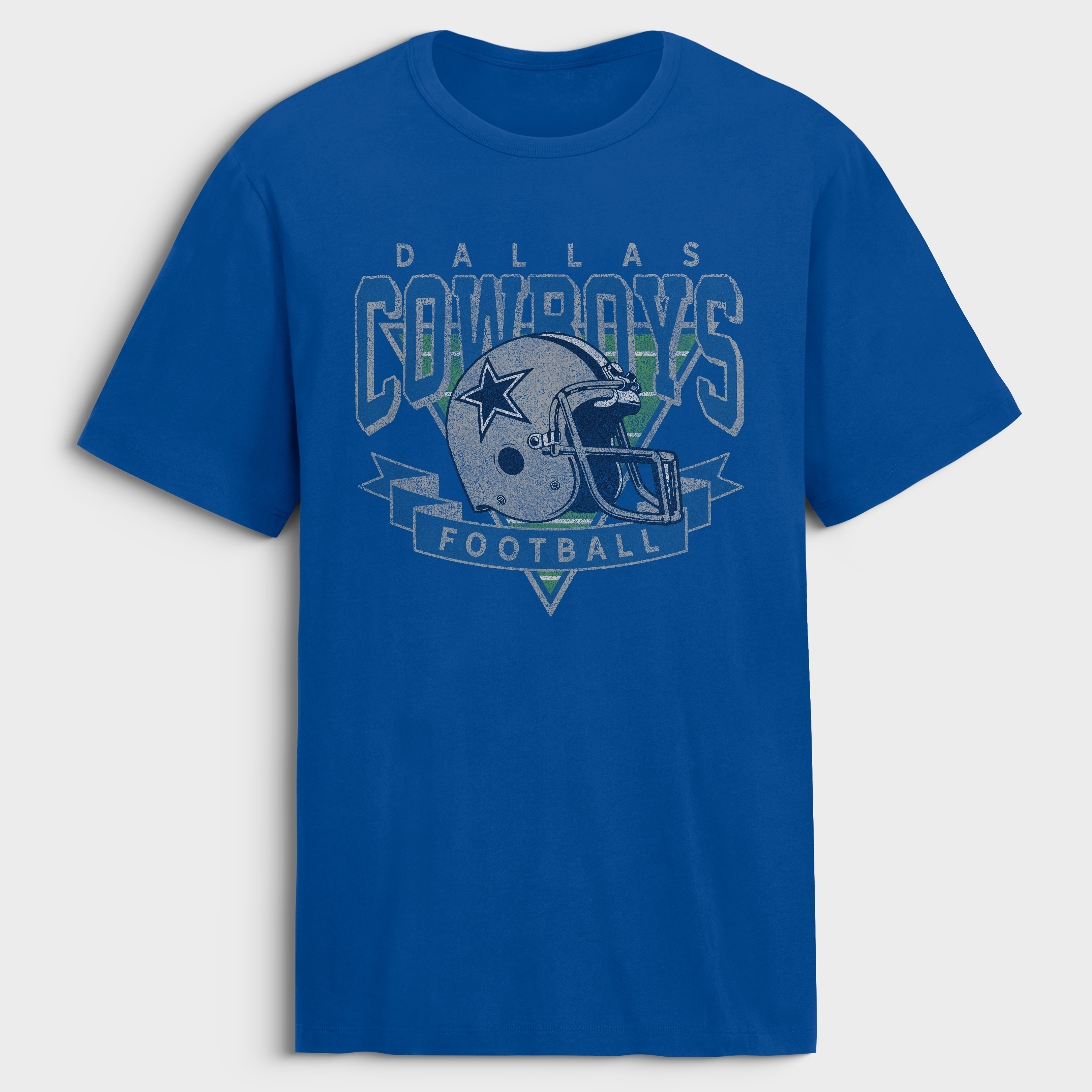 Men's Fanatics Royal Dallas Cowboys Old Fashion Rushing Legacy Cotton T-Shirt