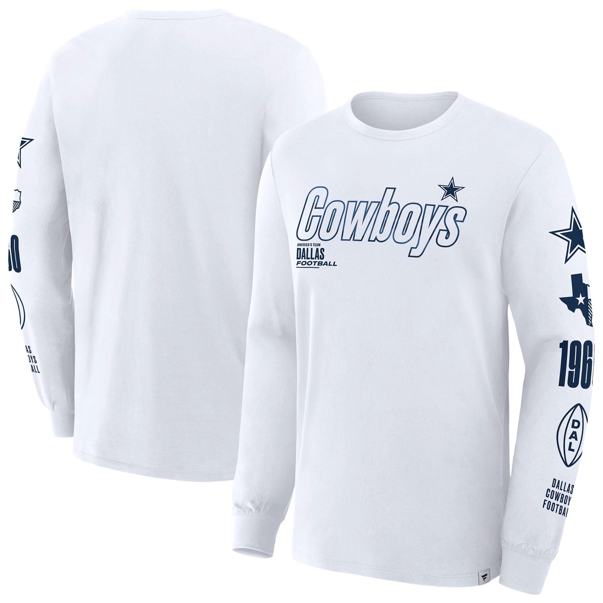 Men's Fanatics White Dallas Cowboys Big & Tall Checkdown Pass T-Shirt