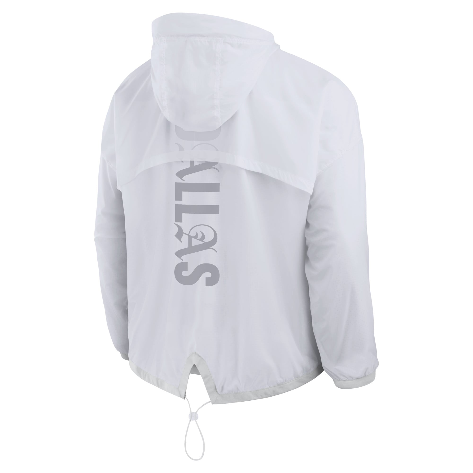 Doudoune zippée blanche Dallas Cowboys pour homme, modèle Fanatics.