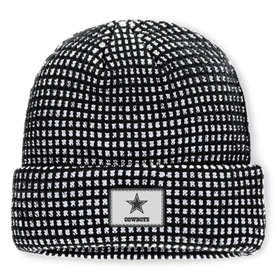 Dallas Cowboys Fanatics Scheme Cuffed Knit Hat - White/Black