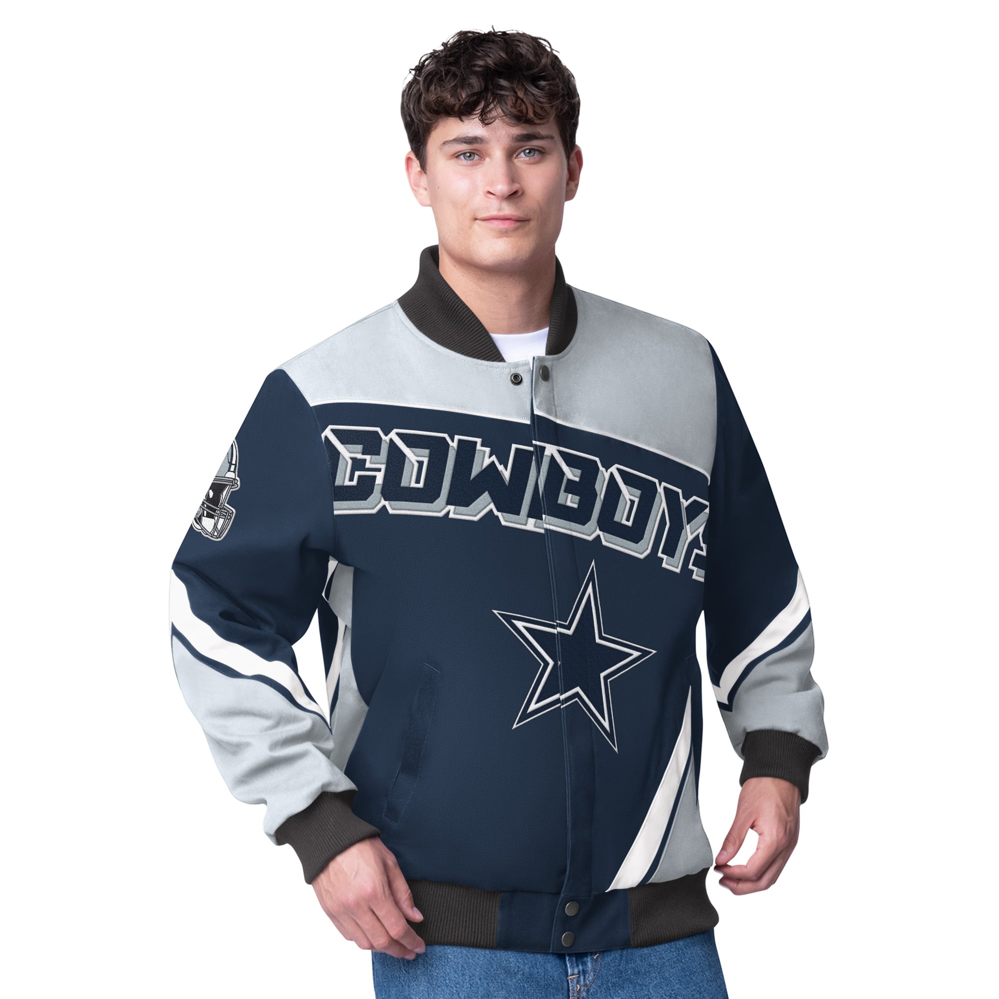 Veste à boutons-pression G-III Sports by Carl Banks pour homme, bleu marine