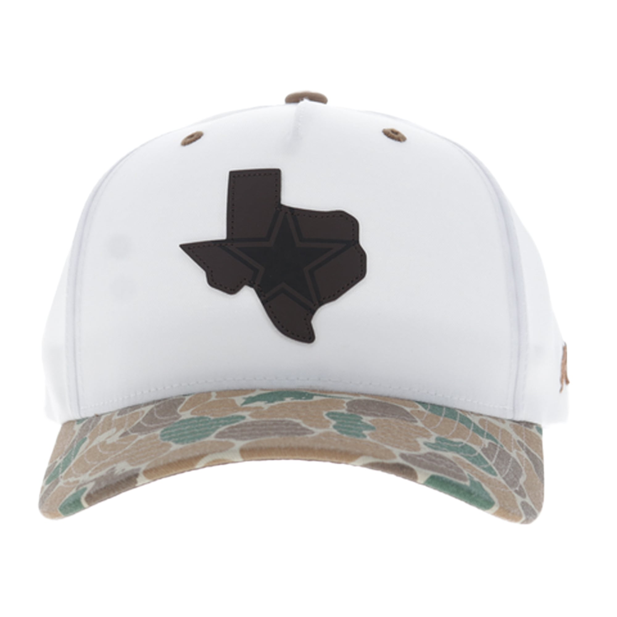 Men's HOOey White/Camo Dallas Cowboys State Adjustable Trucker Hat