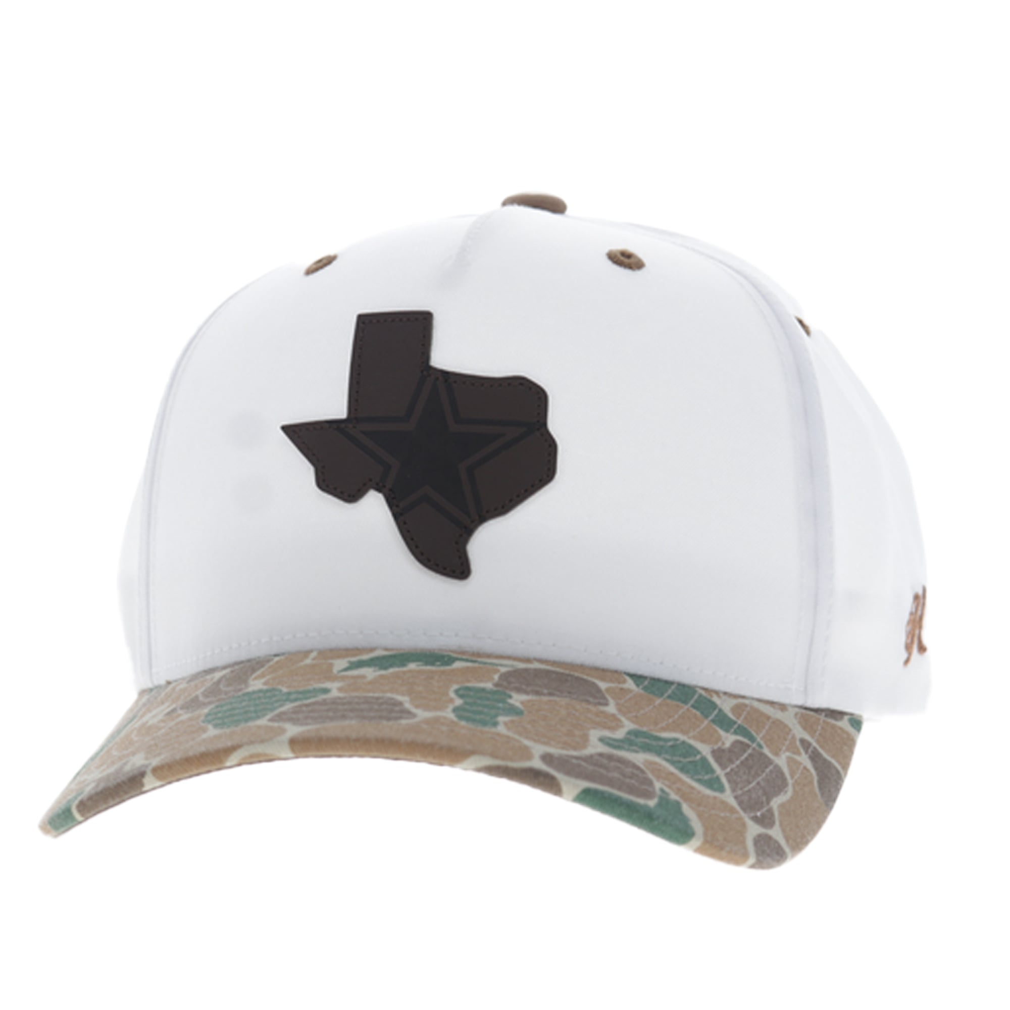 Men's HOOey White/Camo Dallas Cowboys State Adjustable Trucker Hat