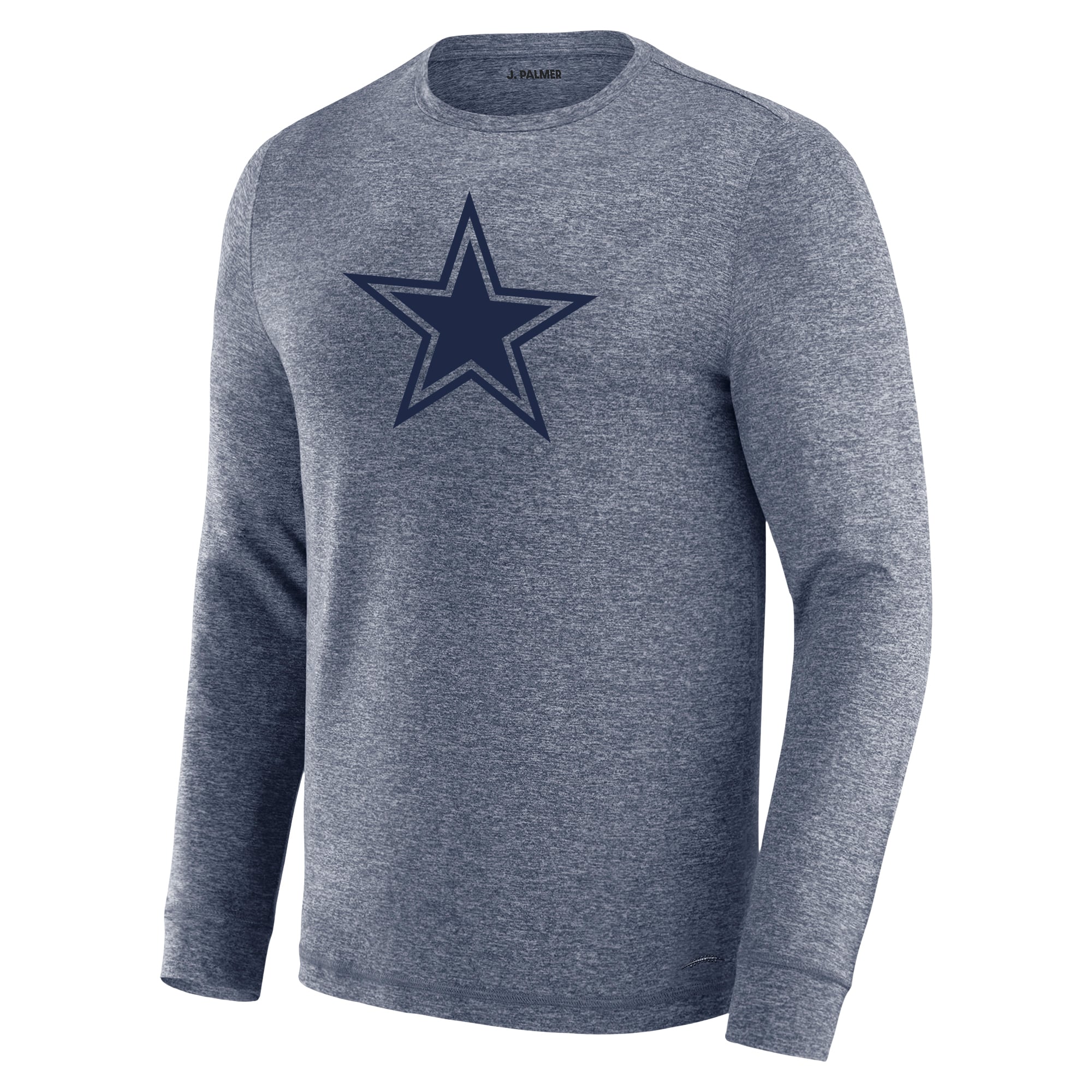T-shirt à manches longues J. Palmer bleu marine Dallas Cowboys Four Down pour homme