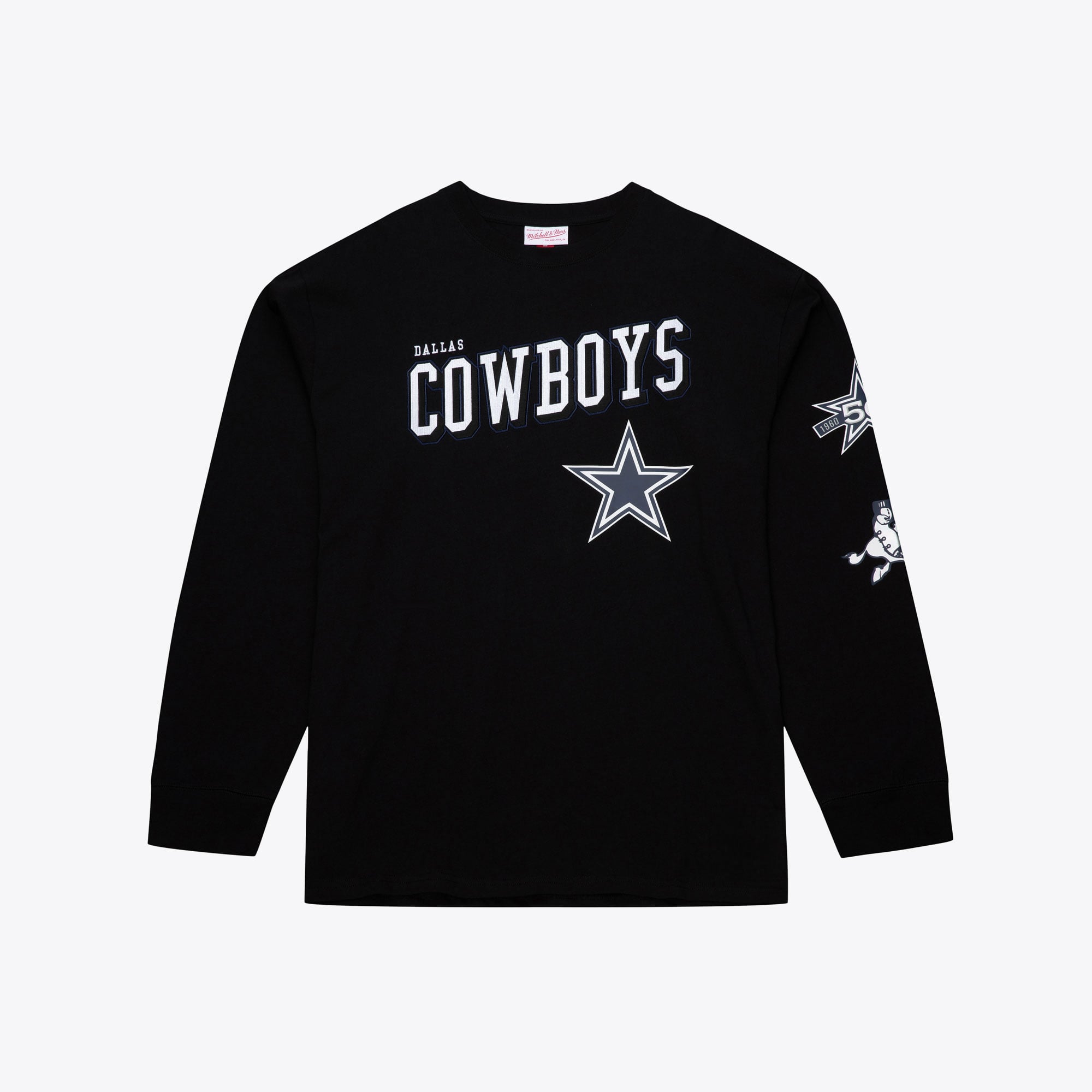 Men's Mitchell & Ness  Black Dallas Cowboys Big Tall Training Camp Long Sleeve T-Shirt