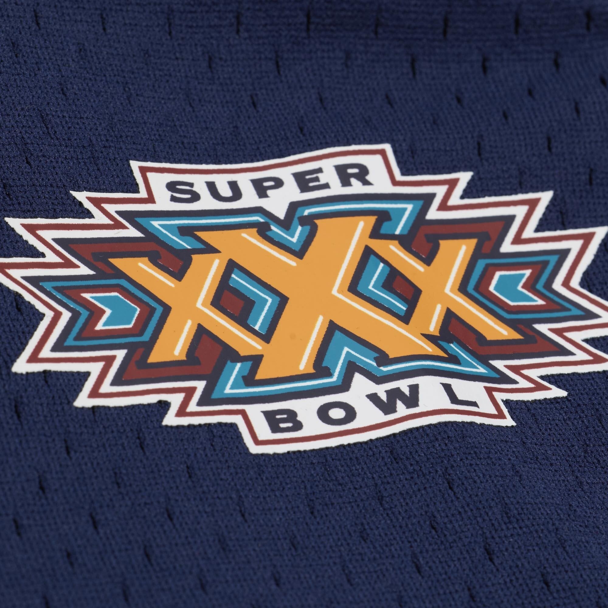 T-shirt en maille Mitchell & Ness pour homme, bleu marine, modèle Deion Sanders des Dallas Cowboys (nom et numéro du joueur retraité).