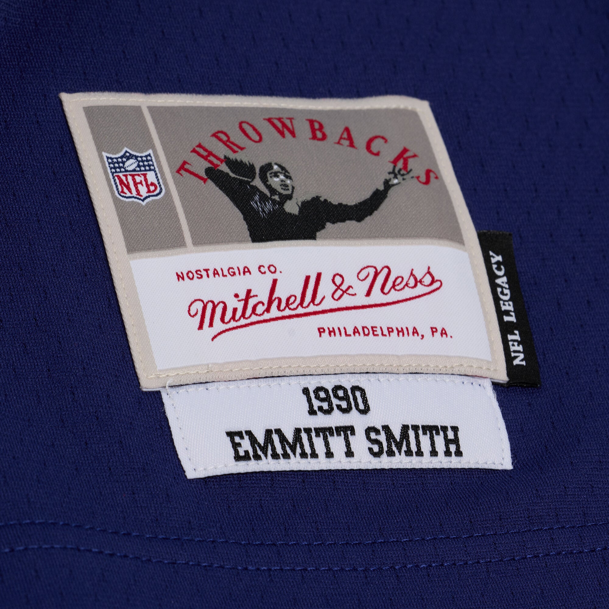 Men's Mitchell & Ness Emmitt Smith Navy Dallas Cowboys Retired Legacy Replica Player Jersey