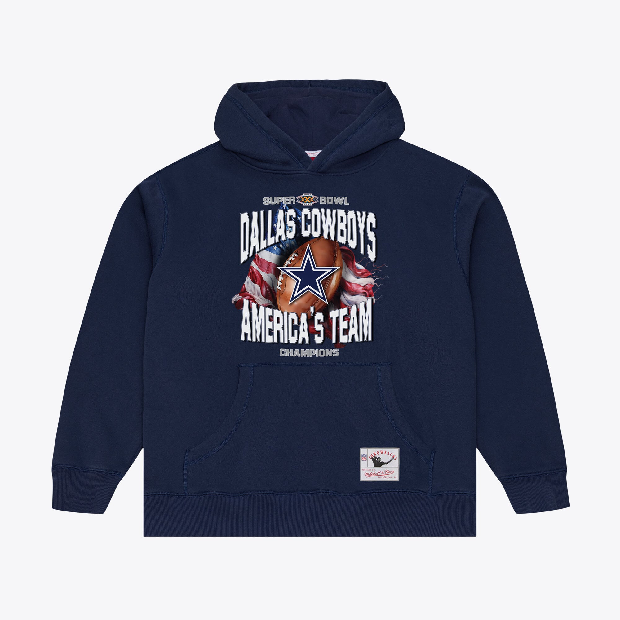 Men's Mitchell & Ness Navy Dallas Cowboys America's Team Hoodie