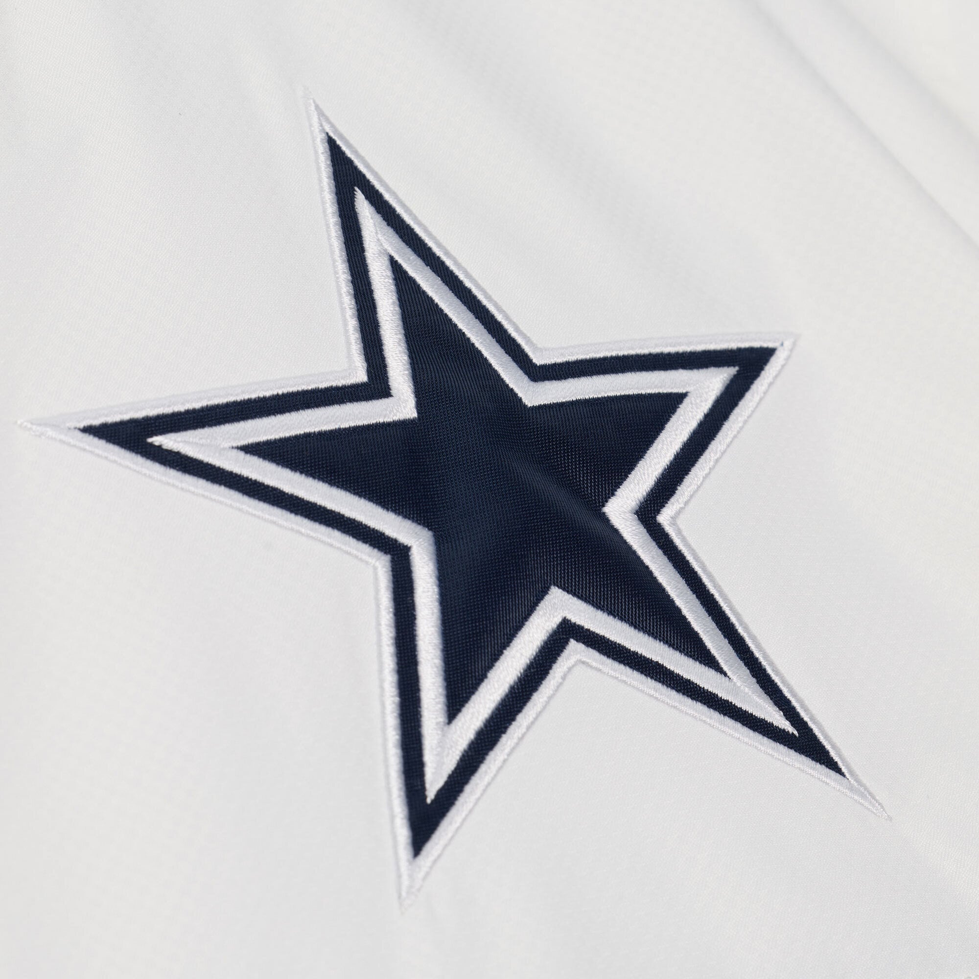 Men's Mitchell & Ness  Navy Dallas Cowboys Head Coach Anorak Quarter-Zip Windbreaker Jacket