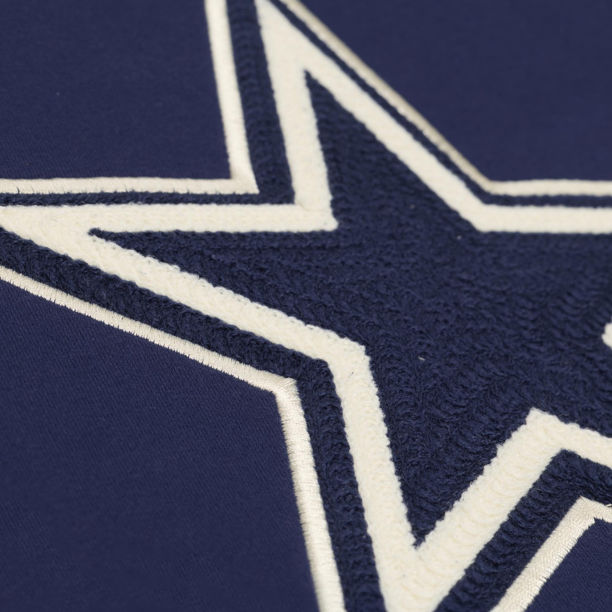 Sweat à capuche en polaire épaisse Mitchell & Ness bleu marine Dallas Cowboys pour homme