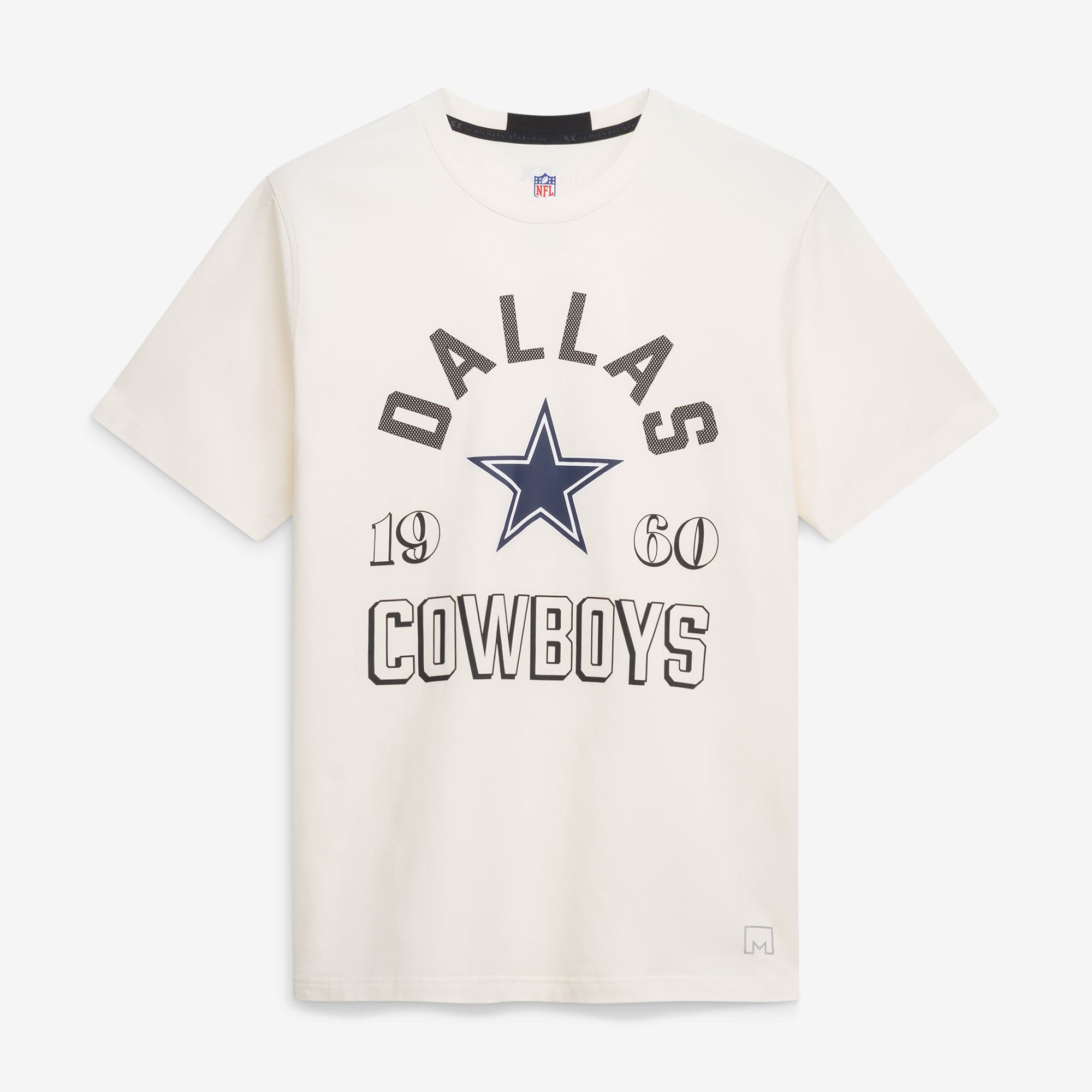 T-shirt graphique ultime Dallas Cowboys crème de la marque MSX par Michael Strahan pour homme