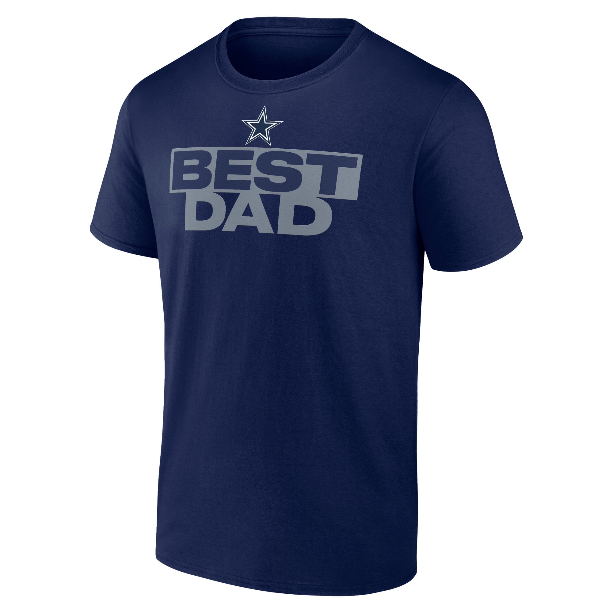 Men's Navy Dallas Cowboys Best Dad Father's Day T-Shirt