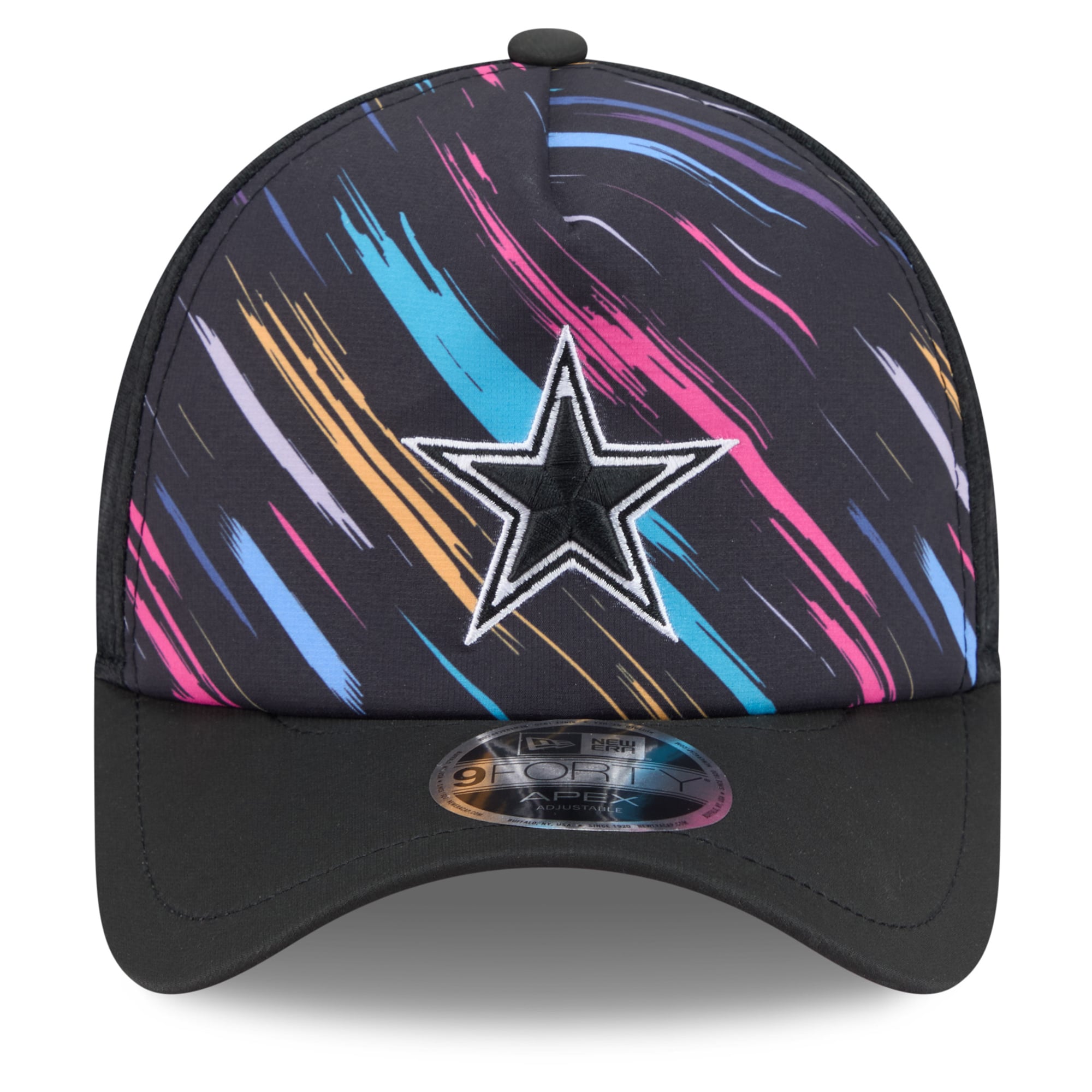 Men's New Era Black Dallas Cowboys 2026 NFL Crucial Catch 9FORTY Apex Adjustable Hat