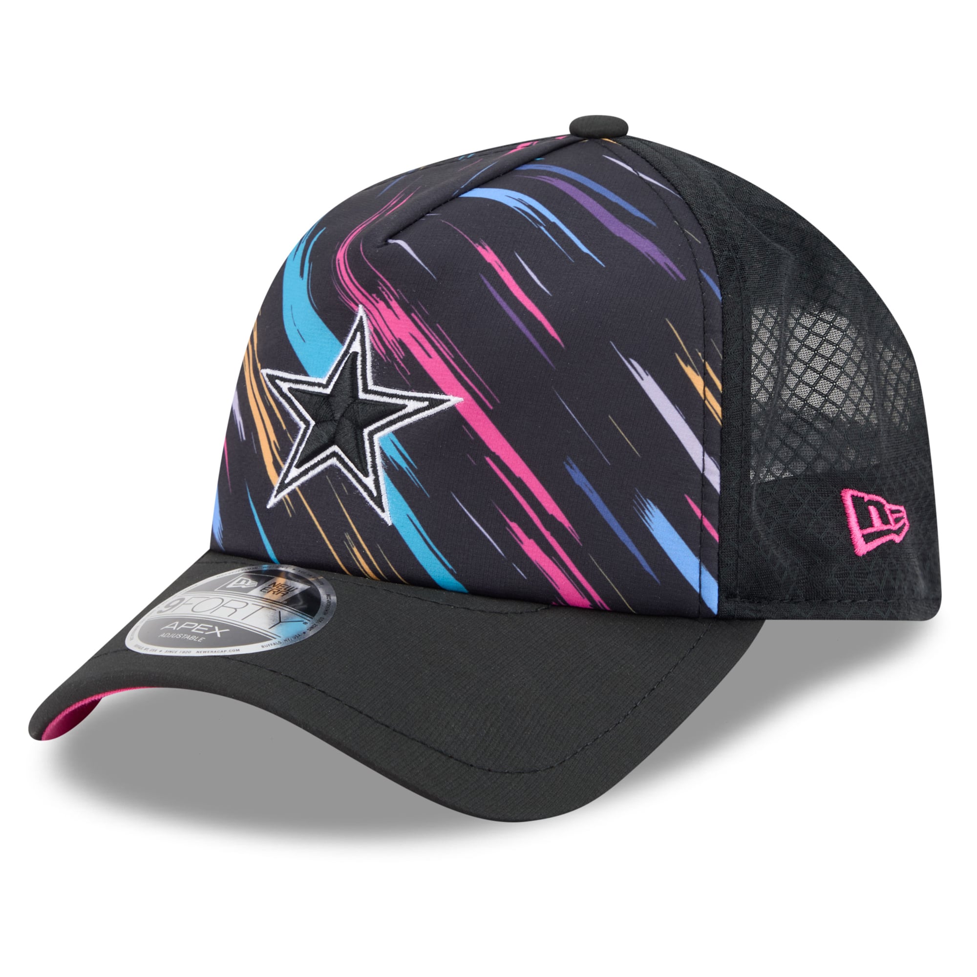 Casquette ajustable New Era Dallas Cowboys 2026 NFL Crucial Catch 9FORTY Apex pour homme, noire