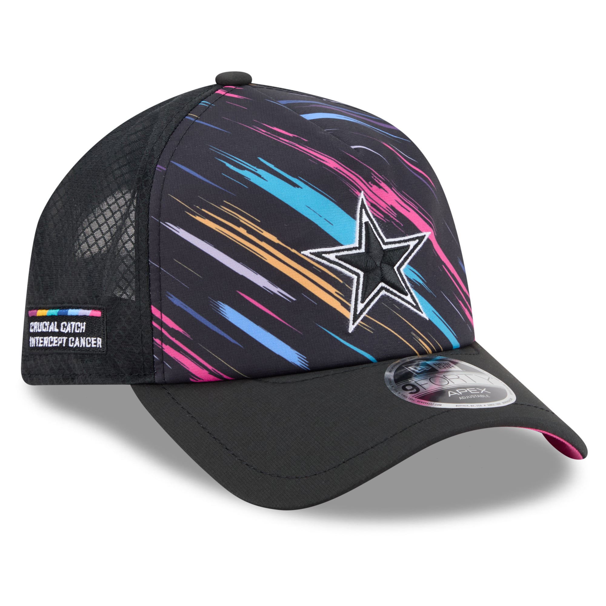 Men's New Era Black Dallas Cowboys 2026 NFL Crucial Catch 9FORTY Apex Adjustable Hat