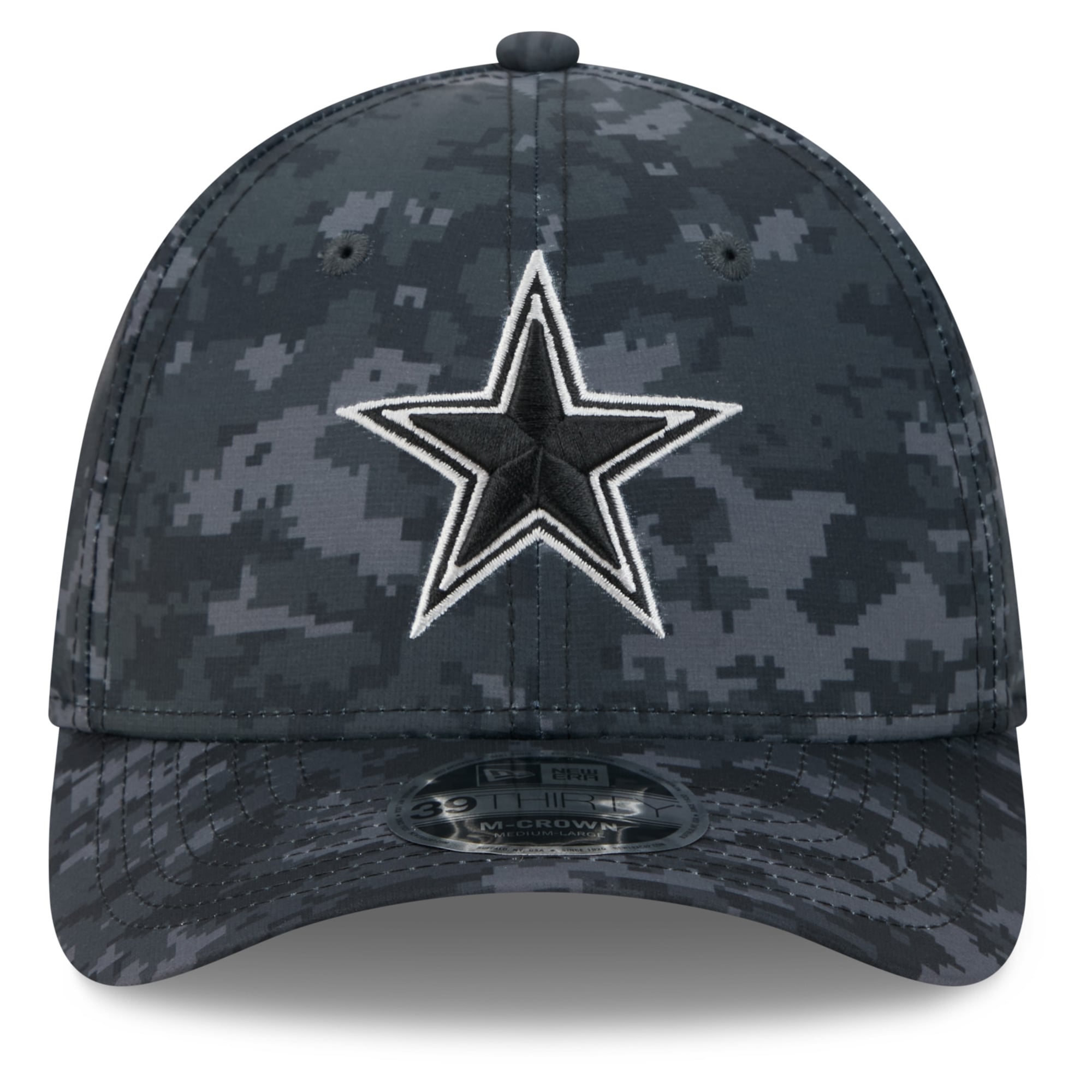 Casquette extensible New Era Dallas Cowboys 2026 Salute To Service 39THIRTY M-Crown noire pour homme