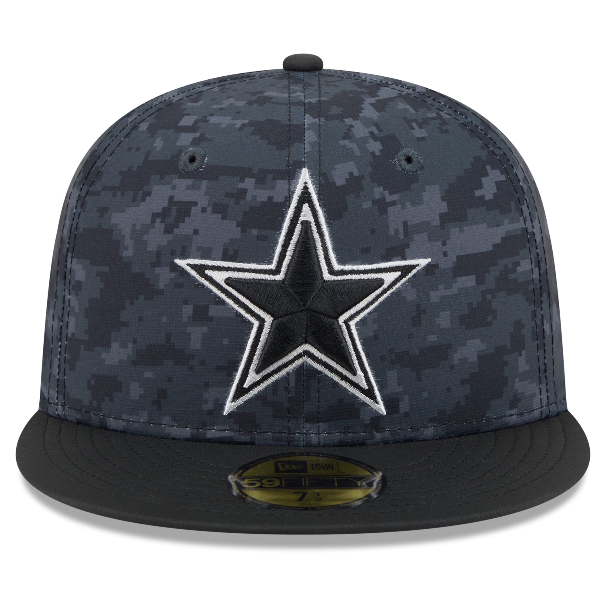 Men's New Era Black Dallas Cowboys 2026 Salute To Service 59FIFTY Fitted Hat