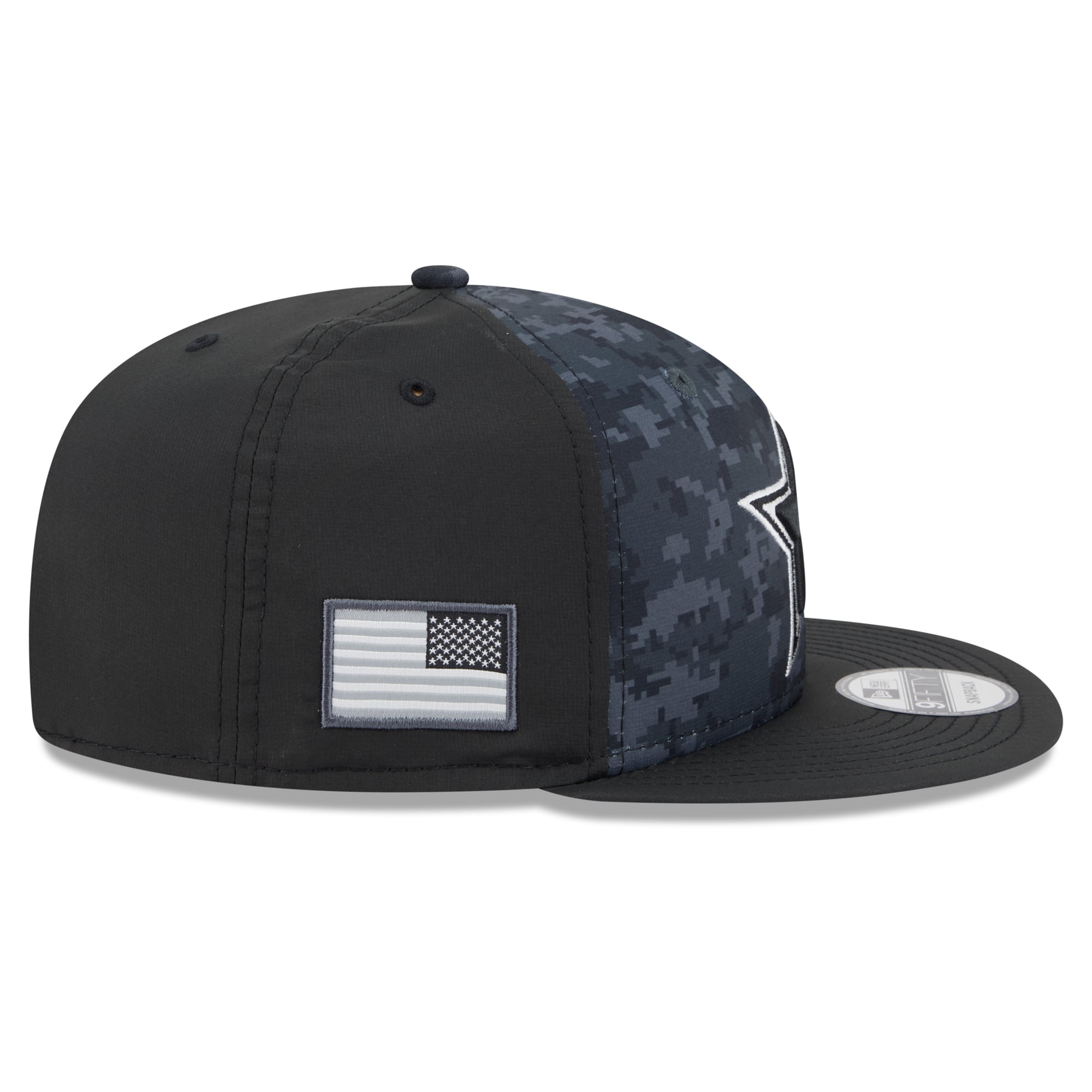 Men's New Era Black Dallas Cowboys 2026 Salute To Service 9FIFTY Snapback Hat