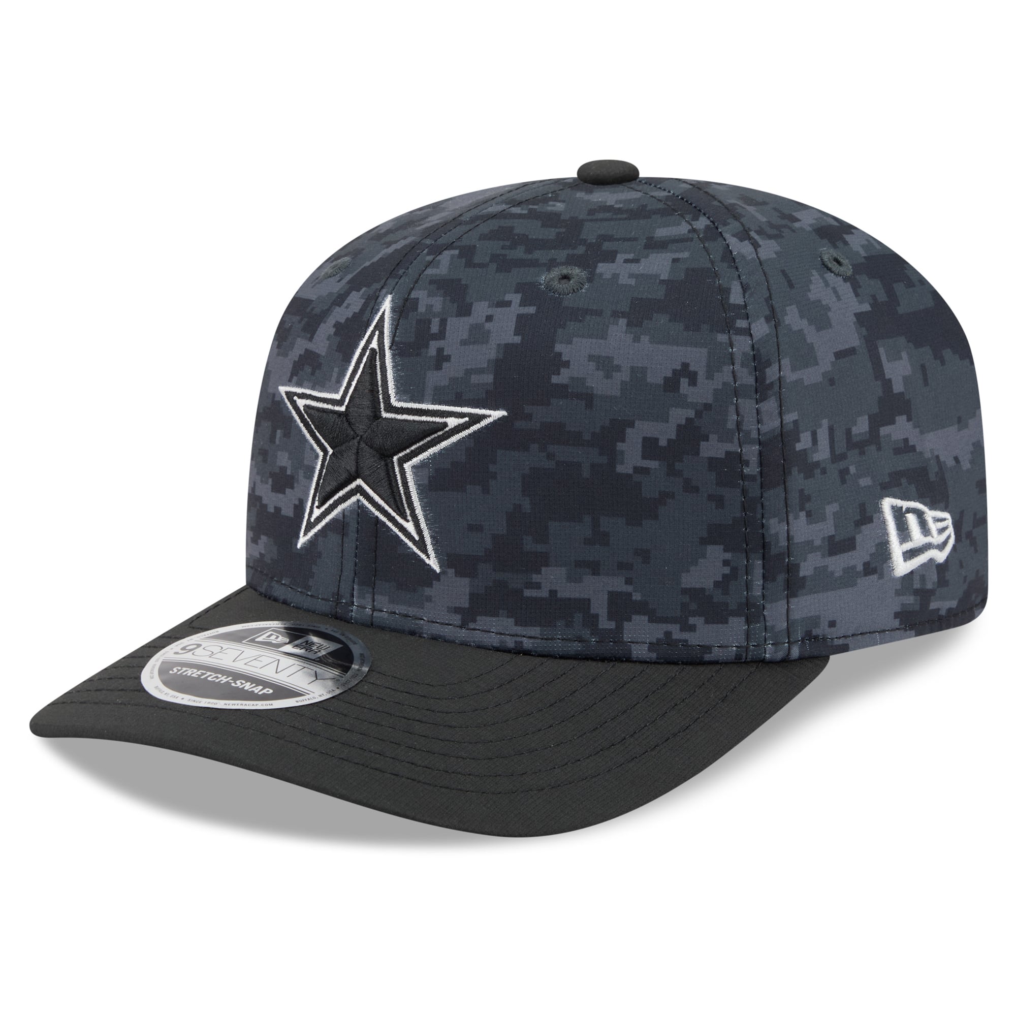 Men's New Era Black Dallas Cowboys 2026 Salute To Service 9SEVENTY Adjustable Hat
