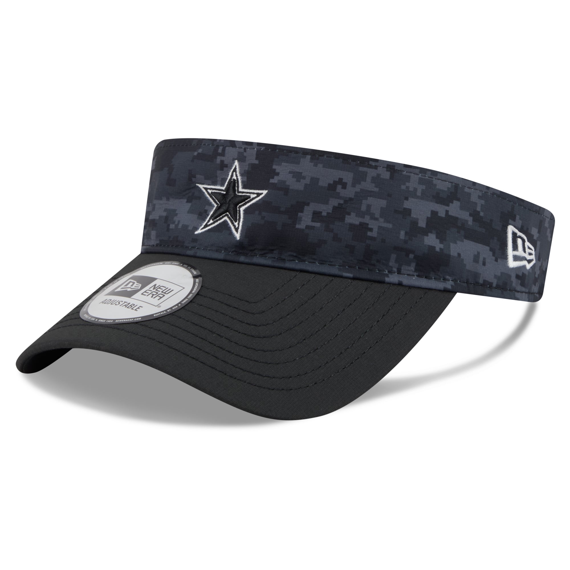 Men's New Era Black Dallas Cowboys 2026 Salute To Service Adjustable Visor