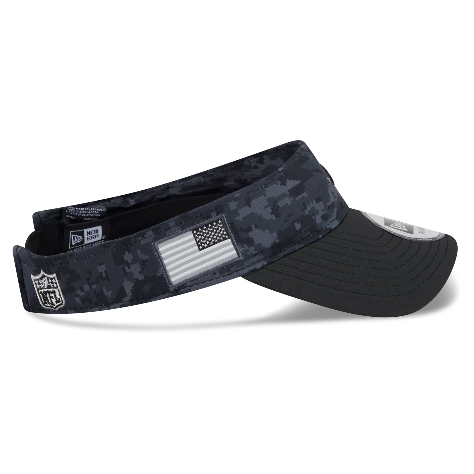 Men's New Era Black Dallas Cowboys 2026 Salute To Service Adjustable Visor