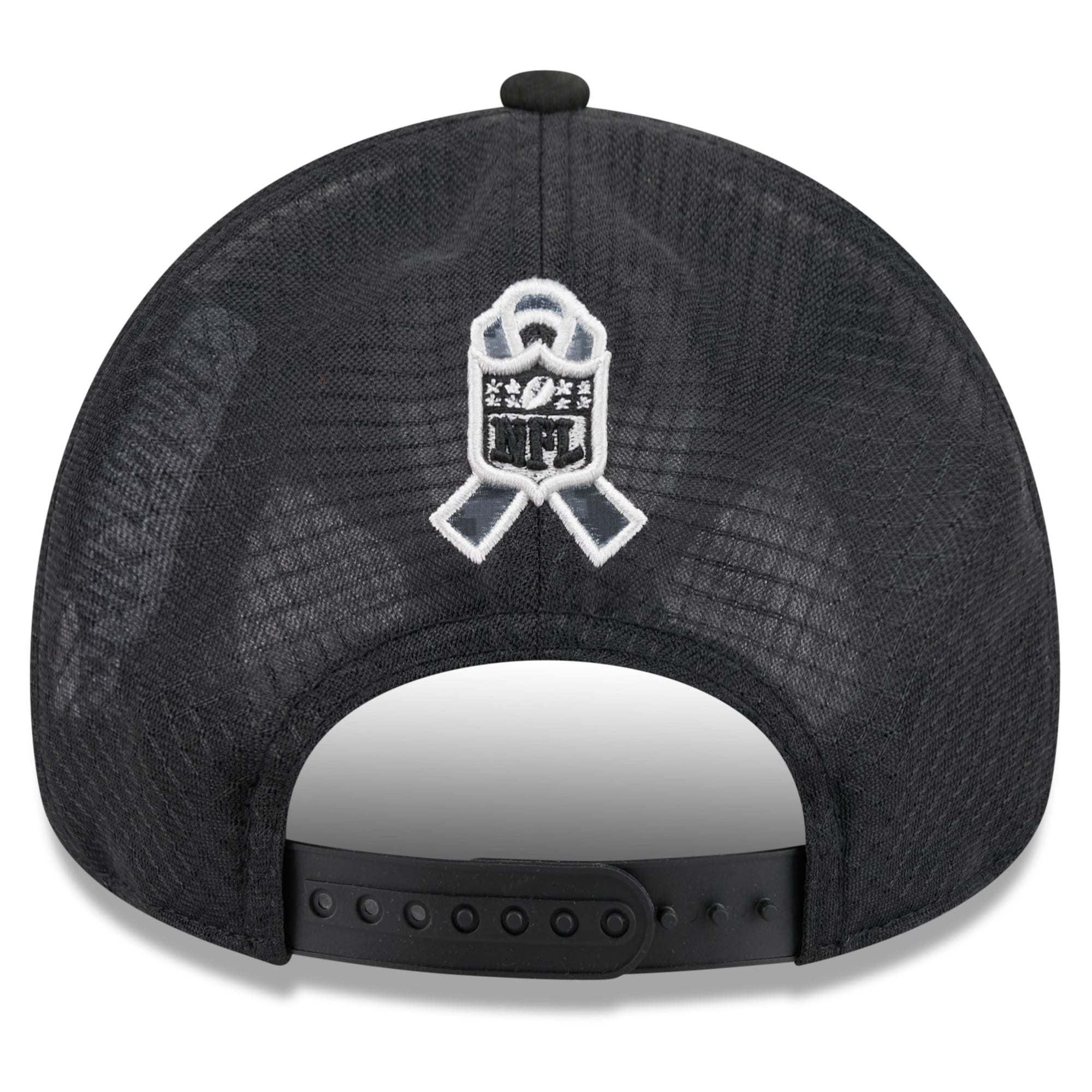 Casquette trucker ajustable New Era Apex 9FORTY Dallas Cowboys 2026 Salute To Service noire pour homme