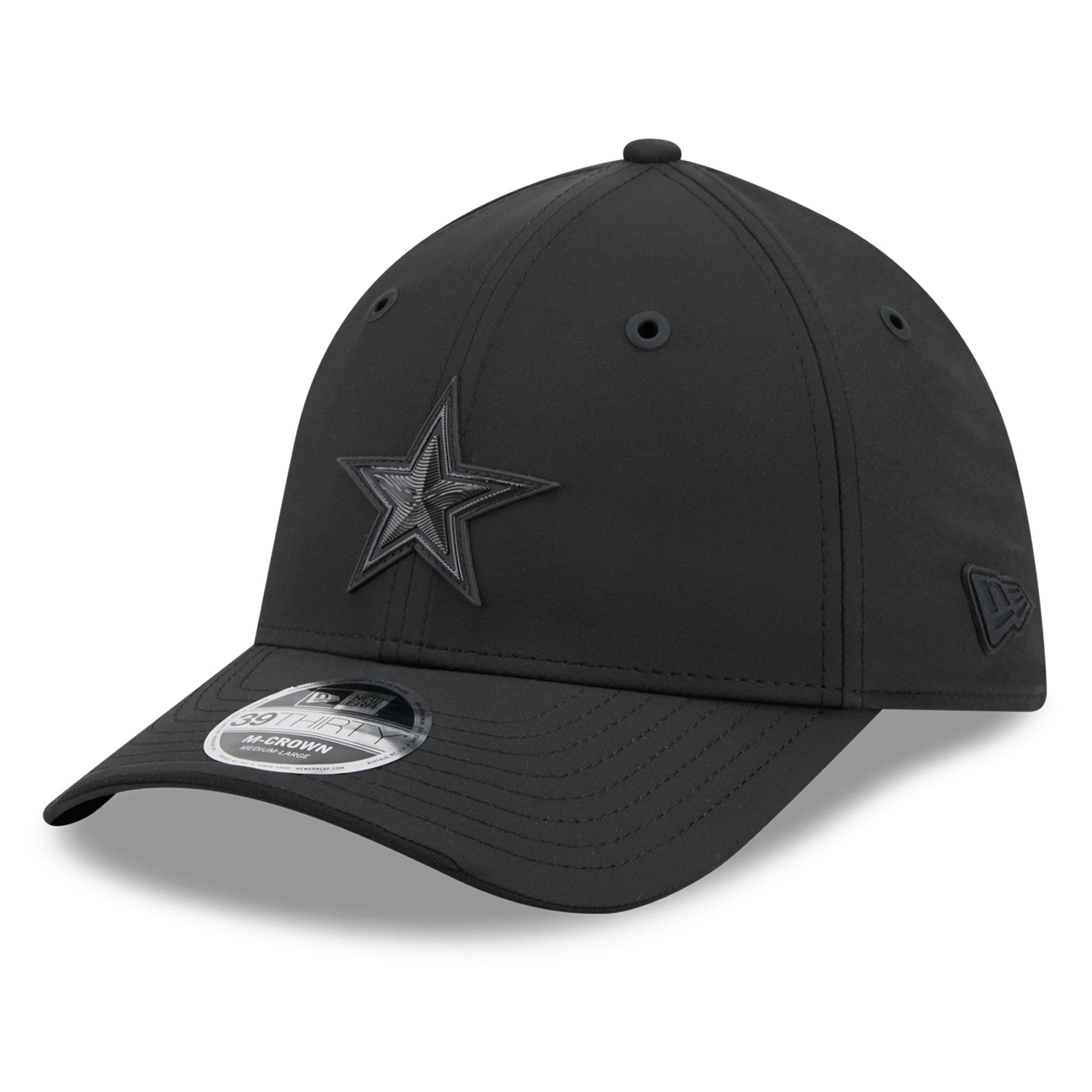 Casquette extensible New Era Dallas Cowboys 2026 Sideline 39THIRTY M-Crown noire pour homme