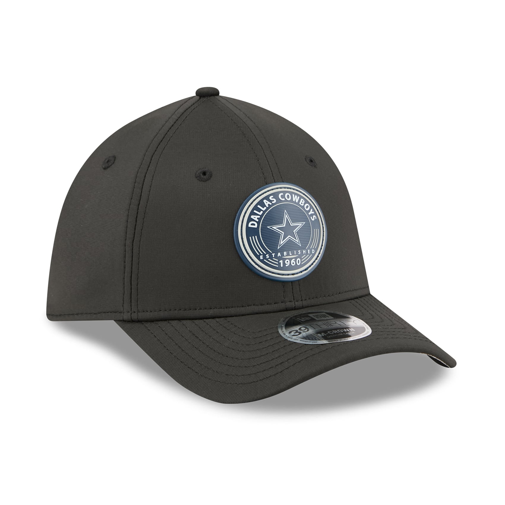 Casquette New Era noire Dallas Cowboys 39THIRTY M-Crown Flex pour homme