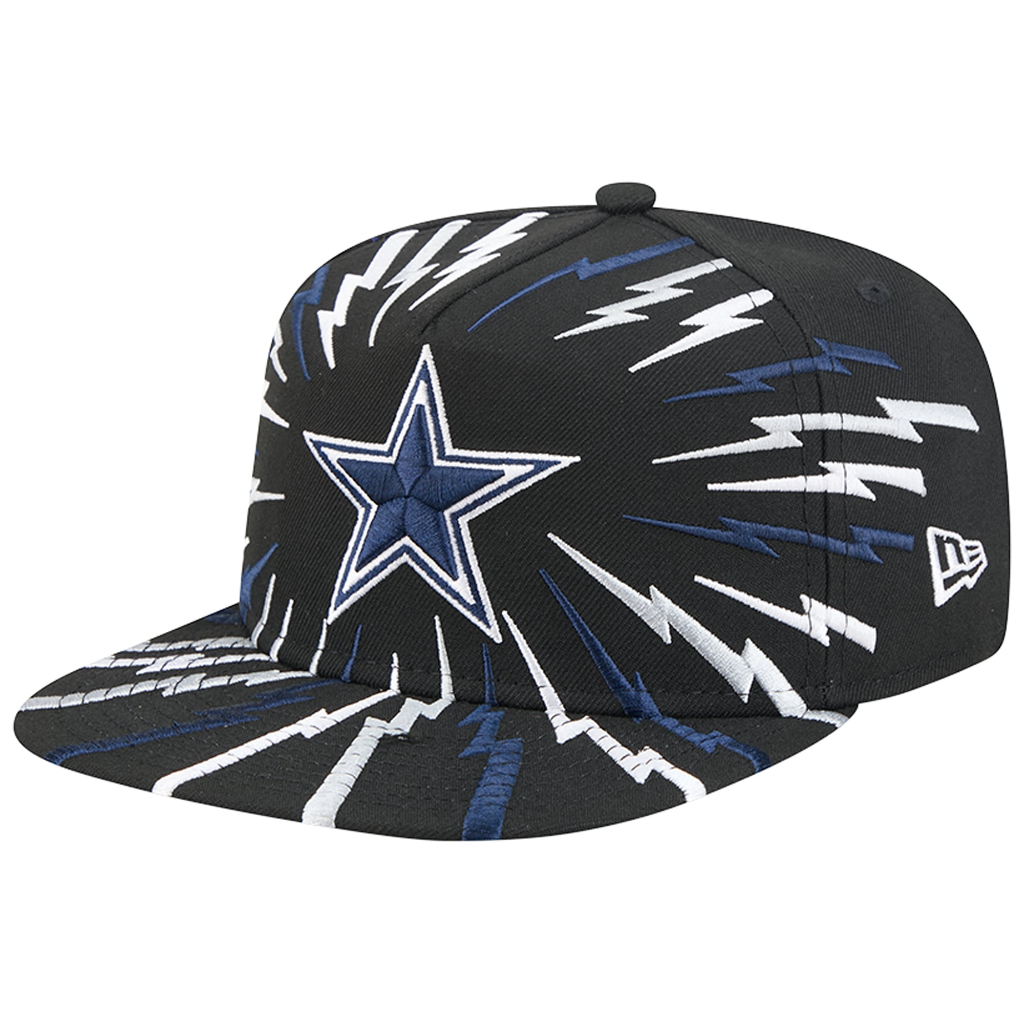 Casquette snapback New Era 9FIFTY Bolt A-Frame noire Dallas Cowboys pour homme