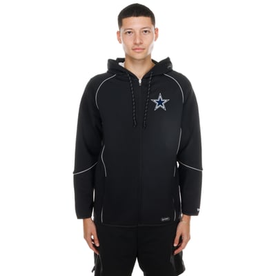  Dallas Cowboys New Era Combine Authentic Raglan Full-Zip Hoodie - Black