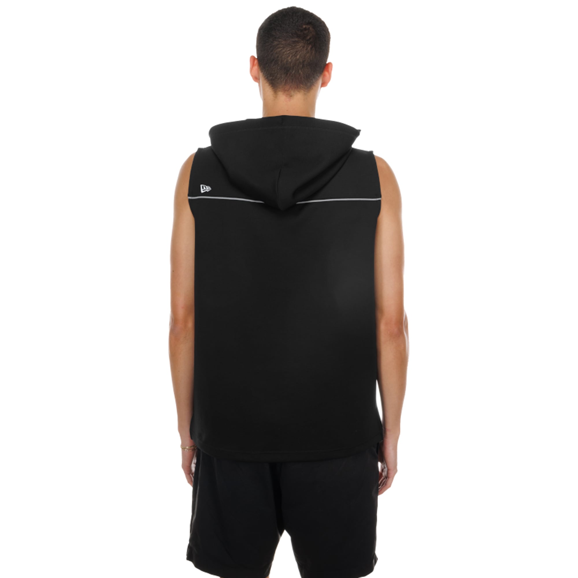 Men's New Era Black Dallas Cowboys Combine Authentic Sleeveless Hoodie